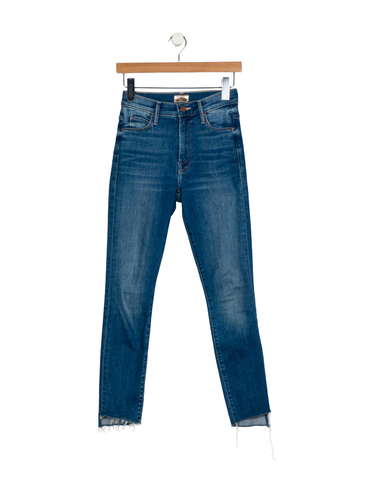 Mother Mid-Rise Skinny Leg Jeans