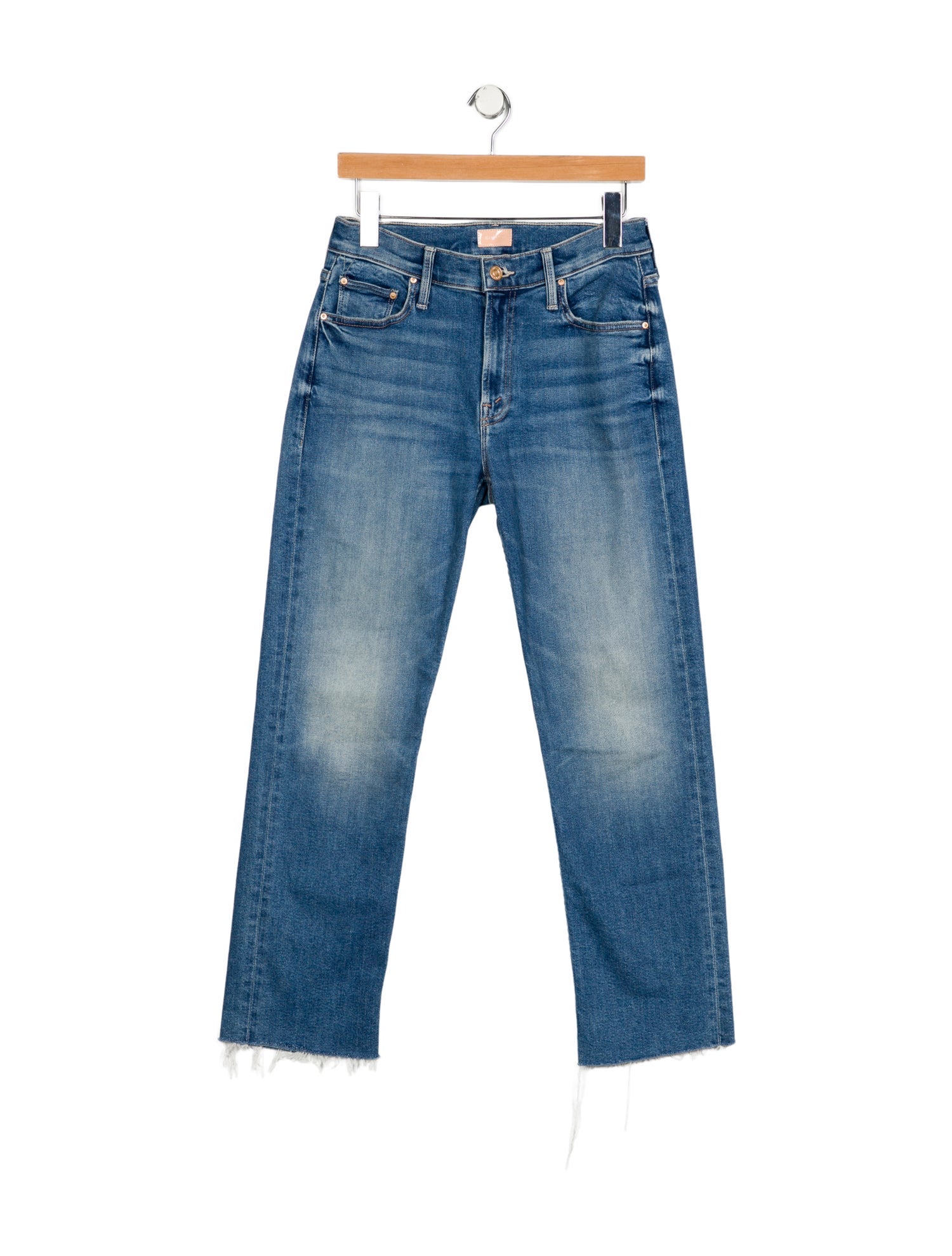 Mother Mid-Rise Straight Leg Jeans