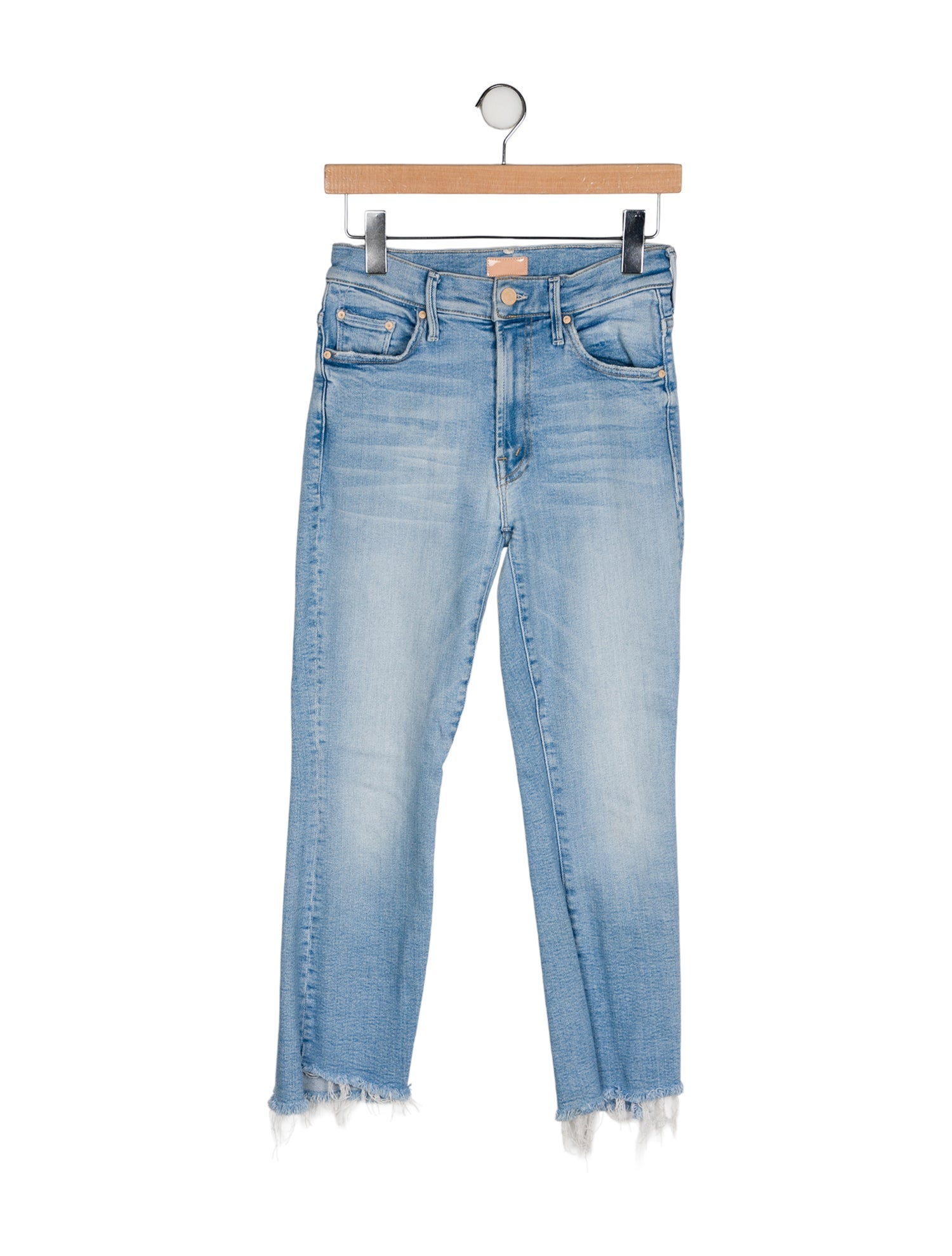 Mother Mid-Rise Straight Leg Jeans