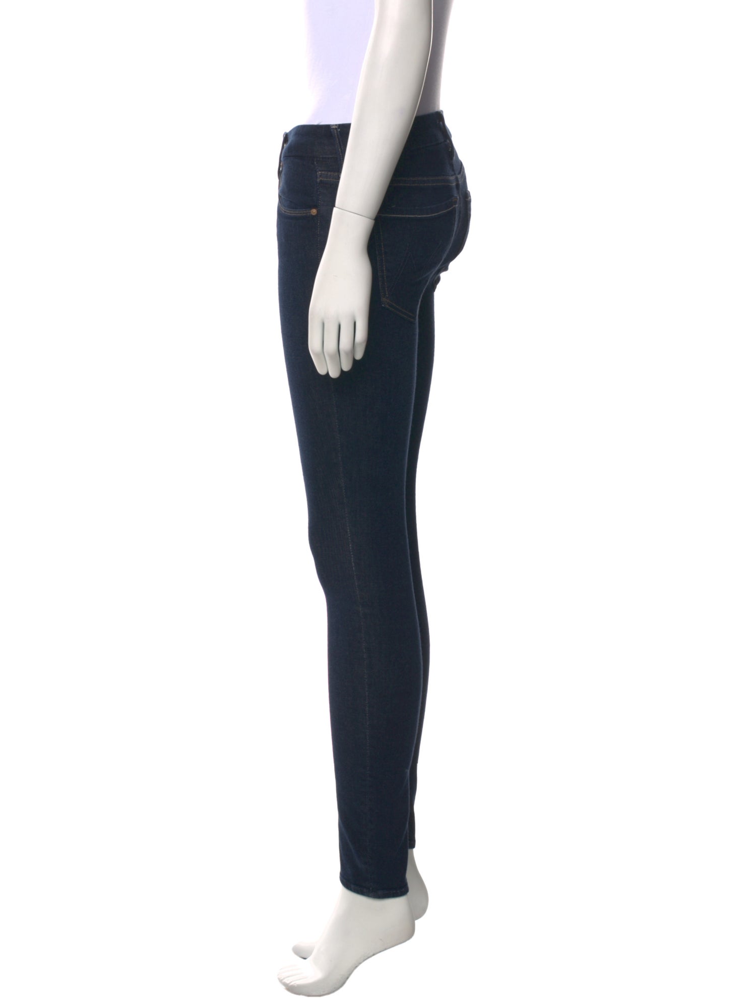 Mother Mid-Rise Skinny Leg Jeans