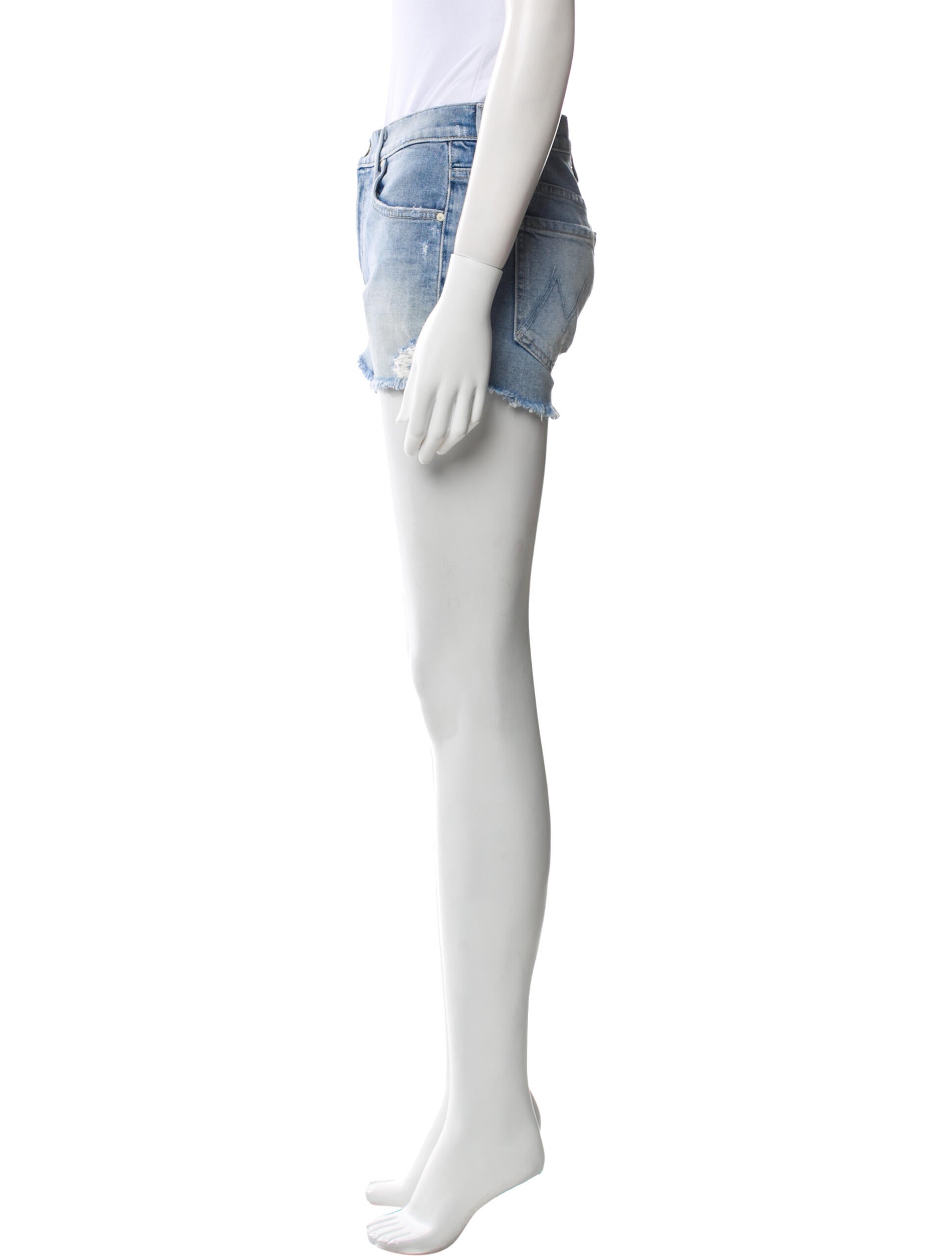 Mother Printed Mini Shorts