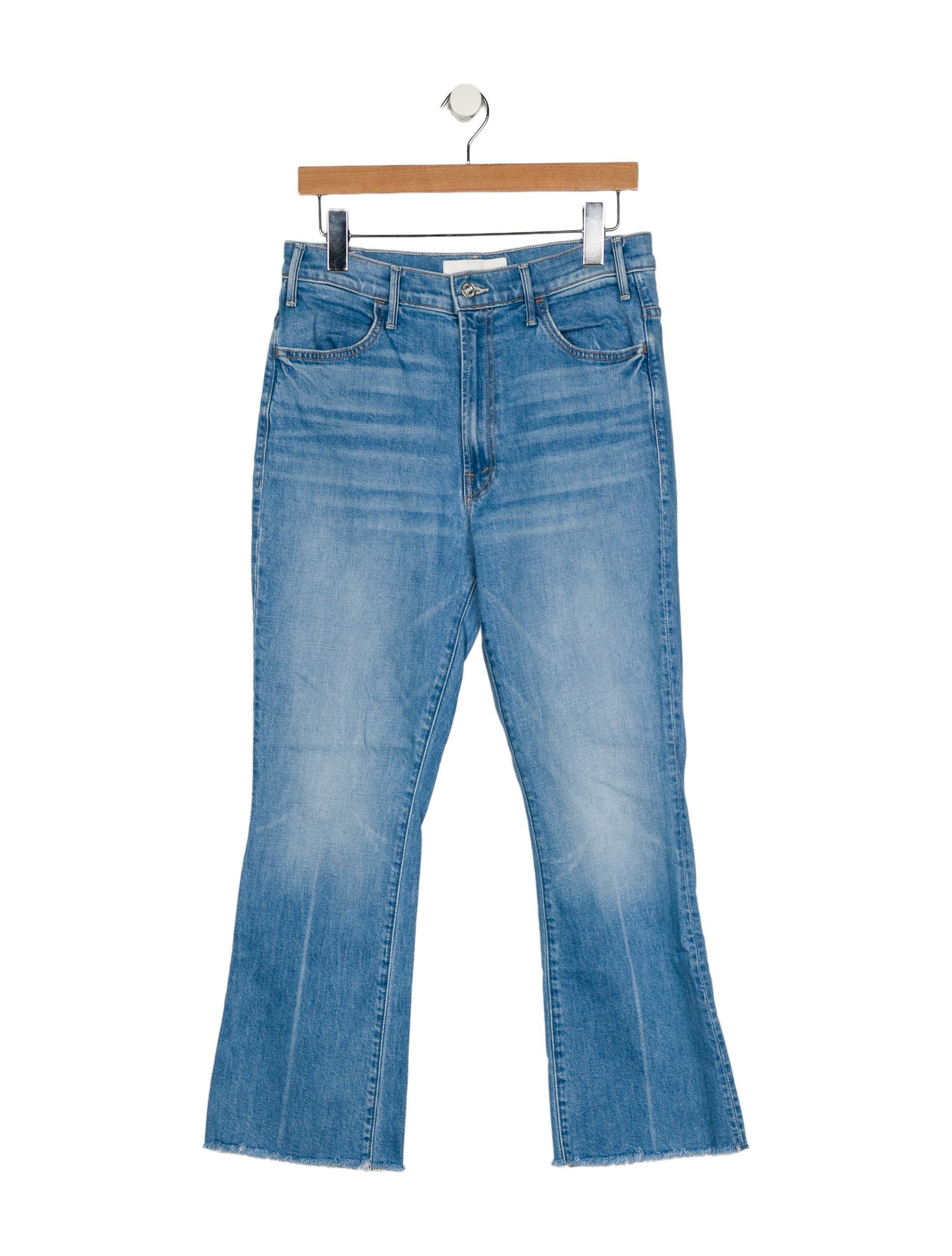 Mother Mid-Rise Straight Leg Jeans
