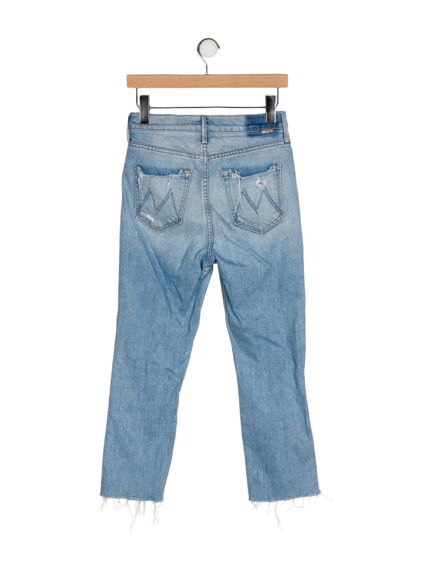 Mother Mid-Rise Straight Leg Jeans