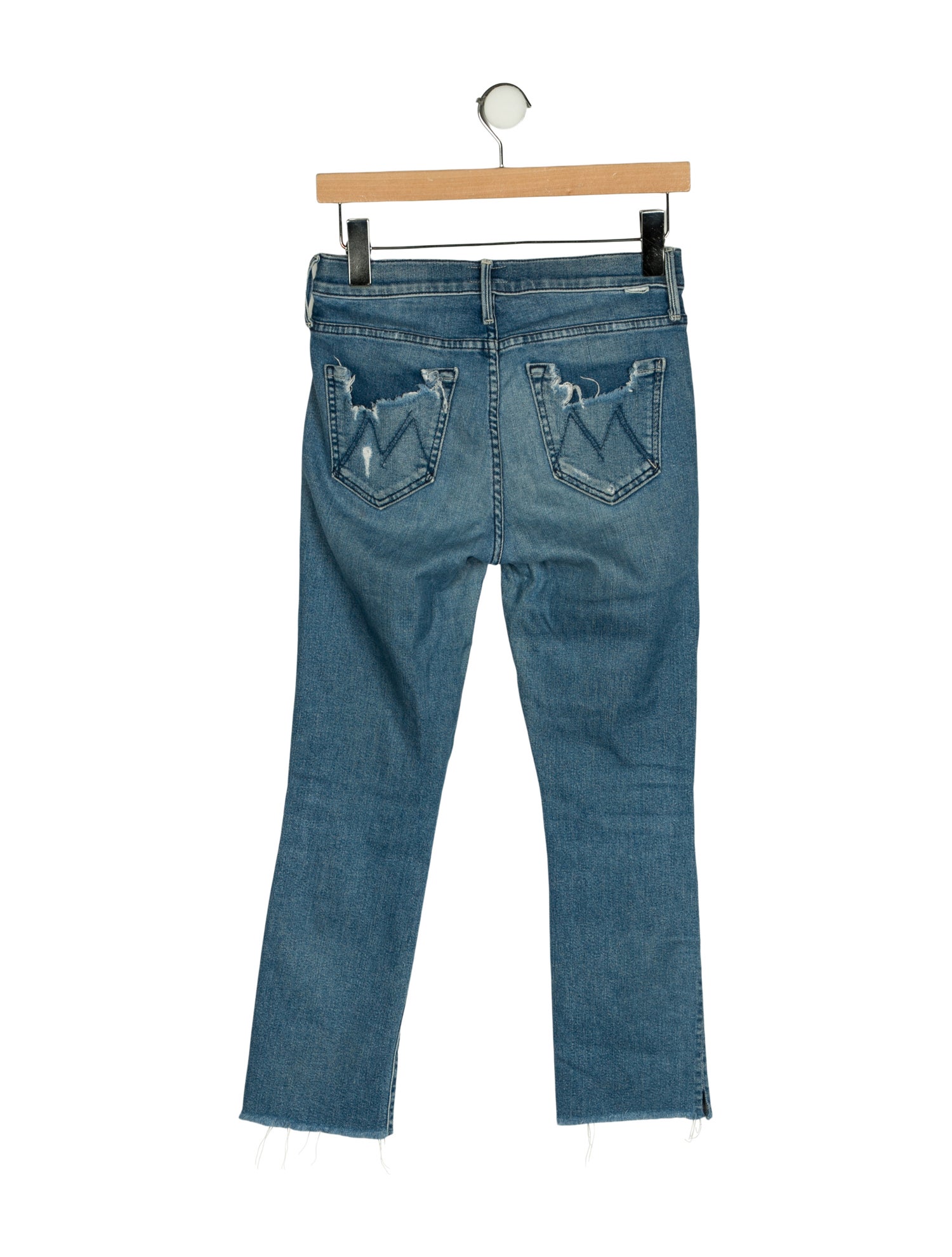 Mother Mid-Rise Straight Leg Jeans