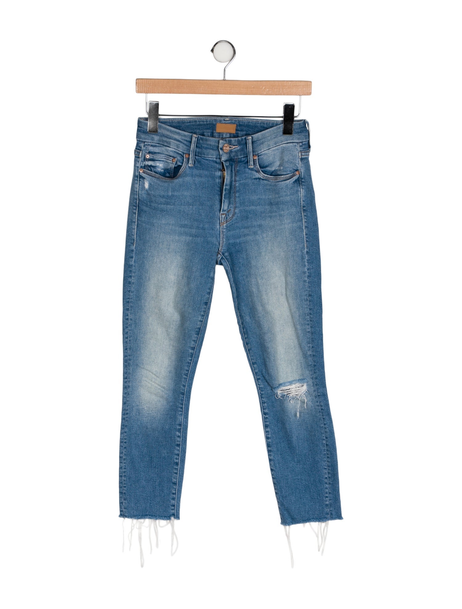 Mother Mid-Rise Skinny Leg Jeans
