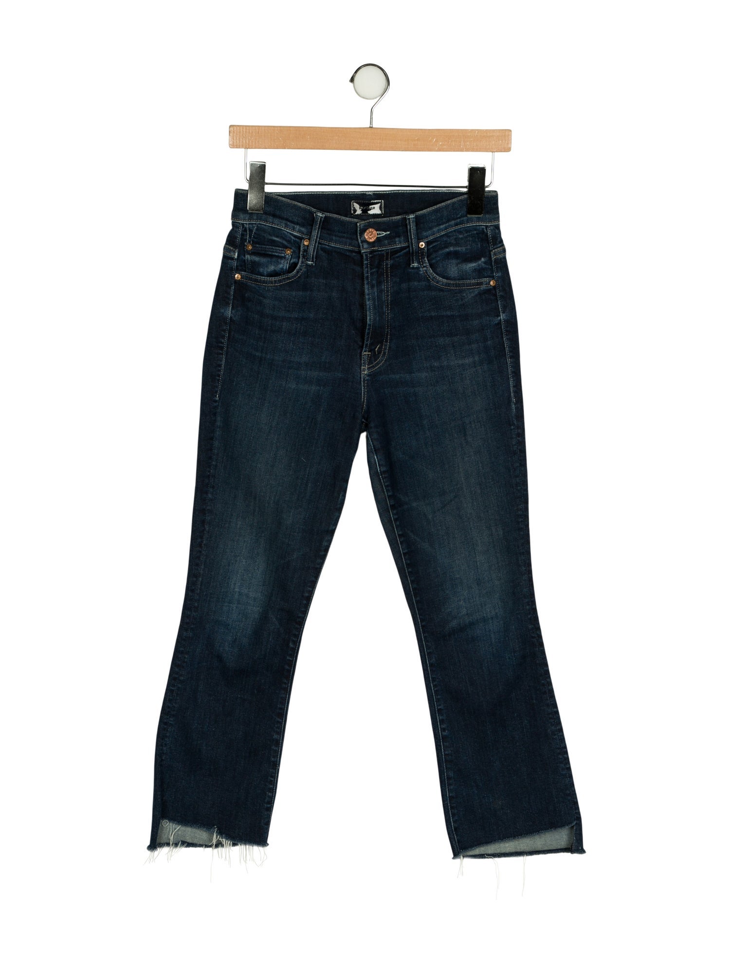 Mother Mid-Rise Straight Leg Jeans
