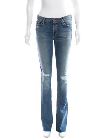 Mother Flared Mid-Rise Jeans
