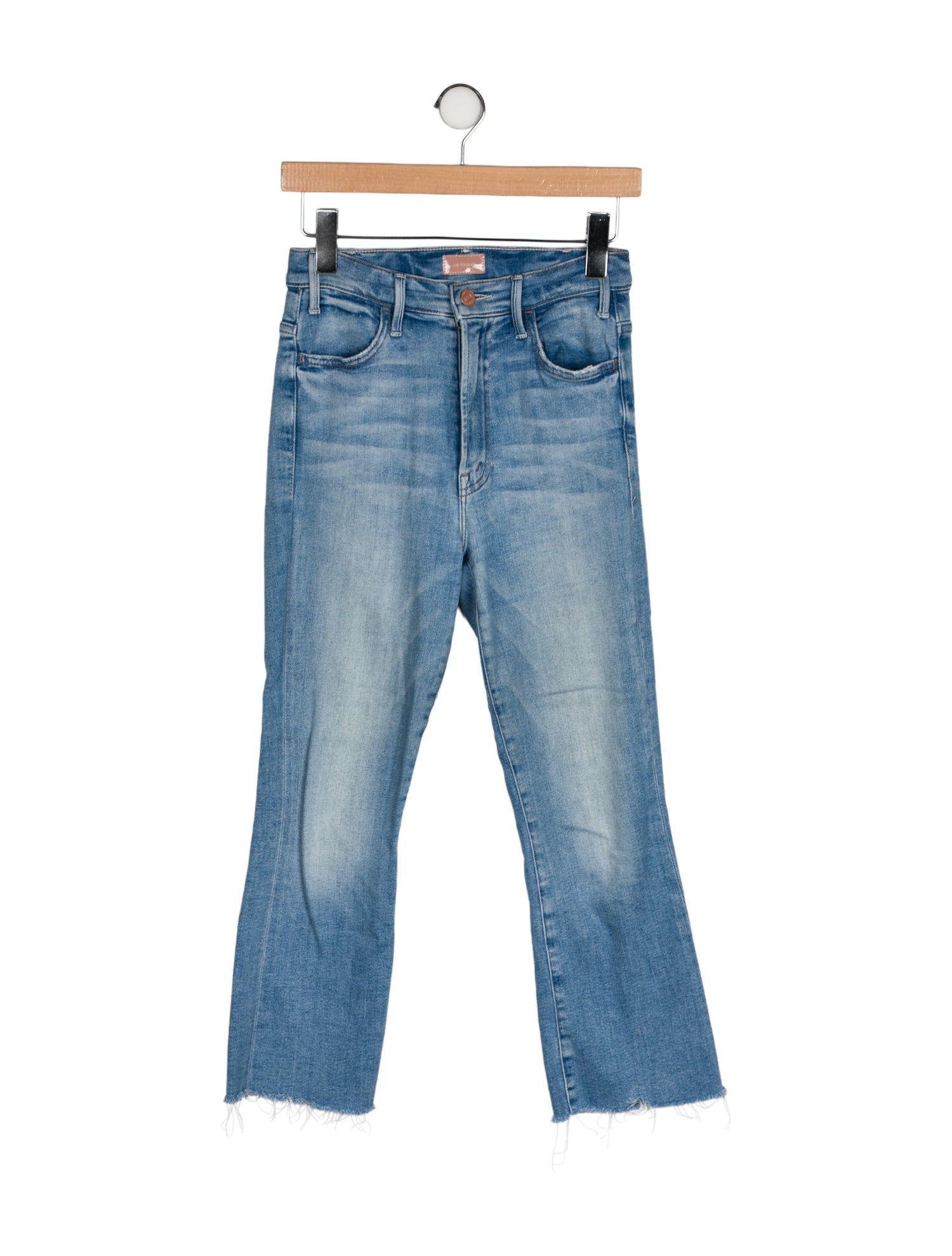 Mother Mid-Rise Straight Leg Jeans
