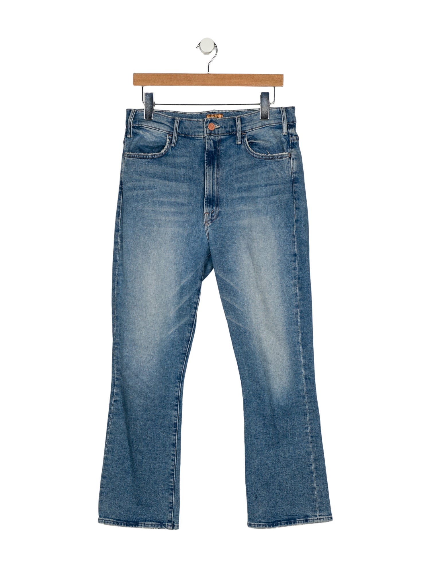 Mother Mid-Rise Straight Leg Jeans