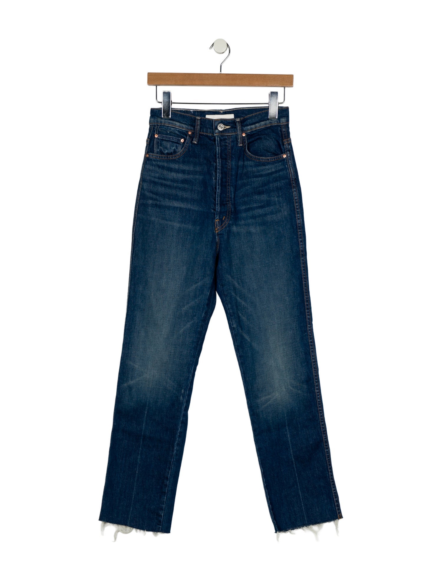 Mother High-Rise Straight Leg Jeans