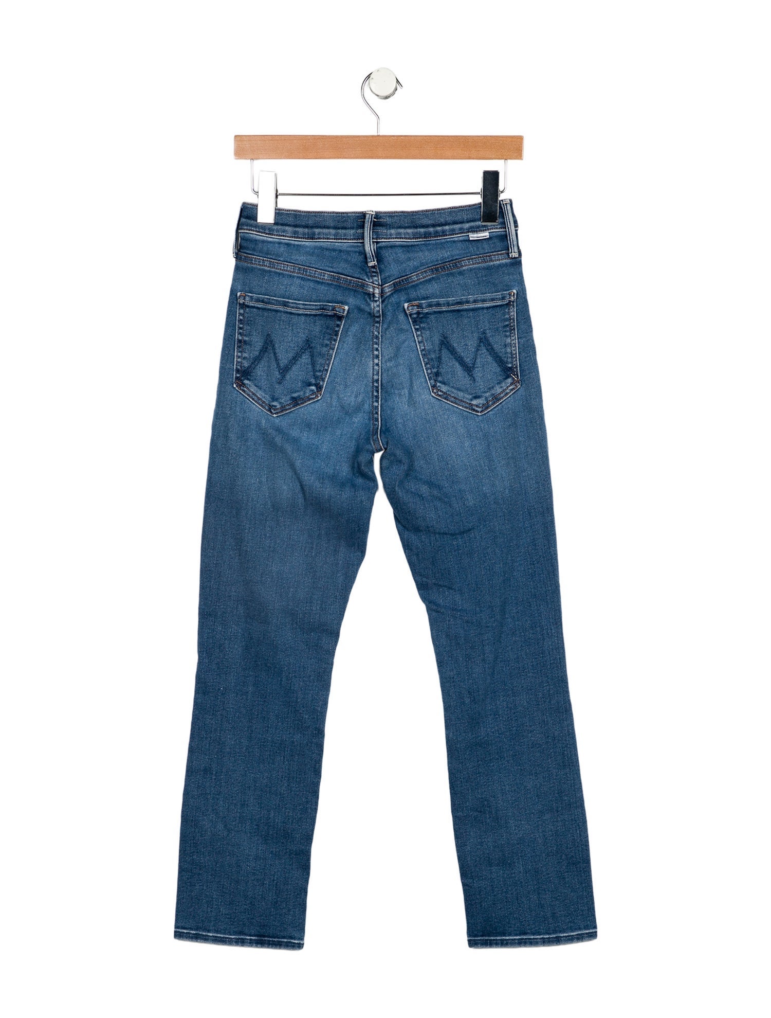 Mother Mid-Rise Straight Leg Jeans