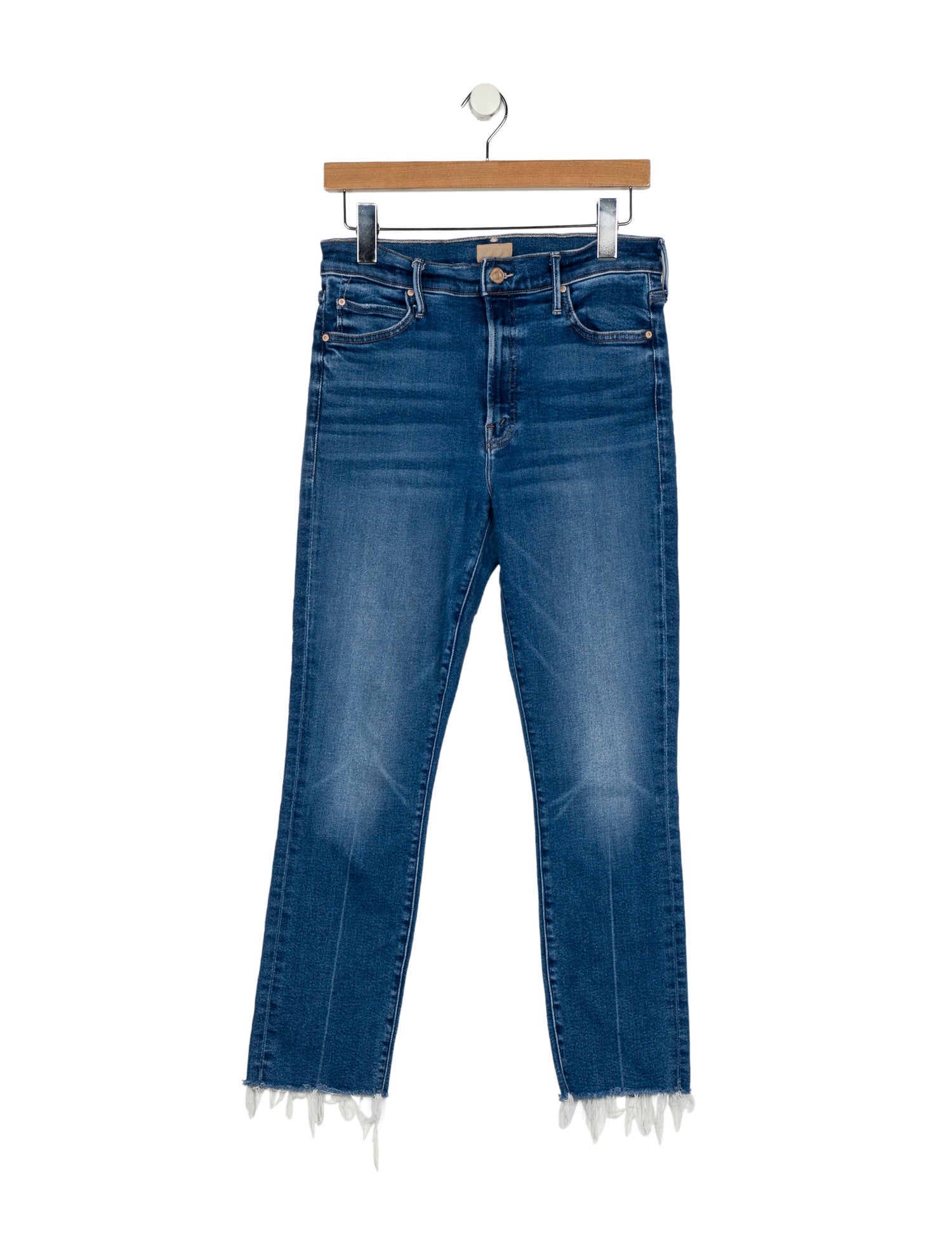Mother Mid-Rise Straight Leg Jeans