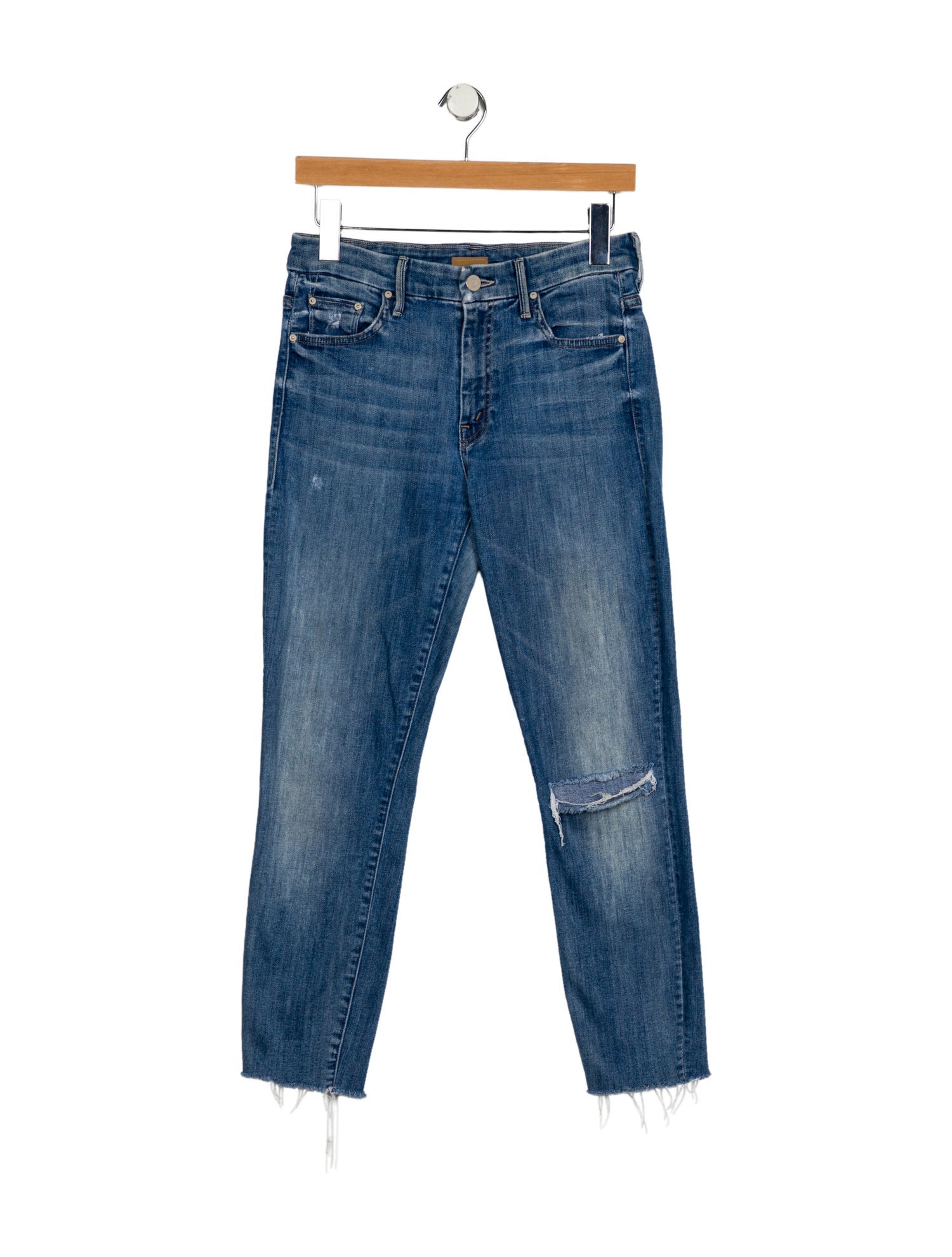 Mother Mid-Rise Skinny Leg Jeans