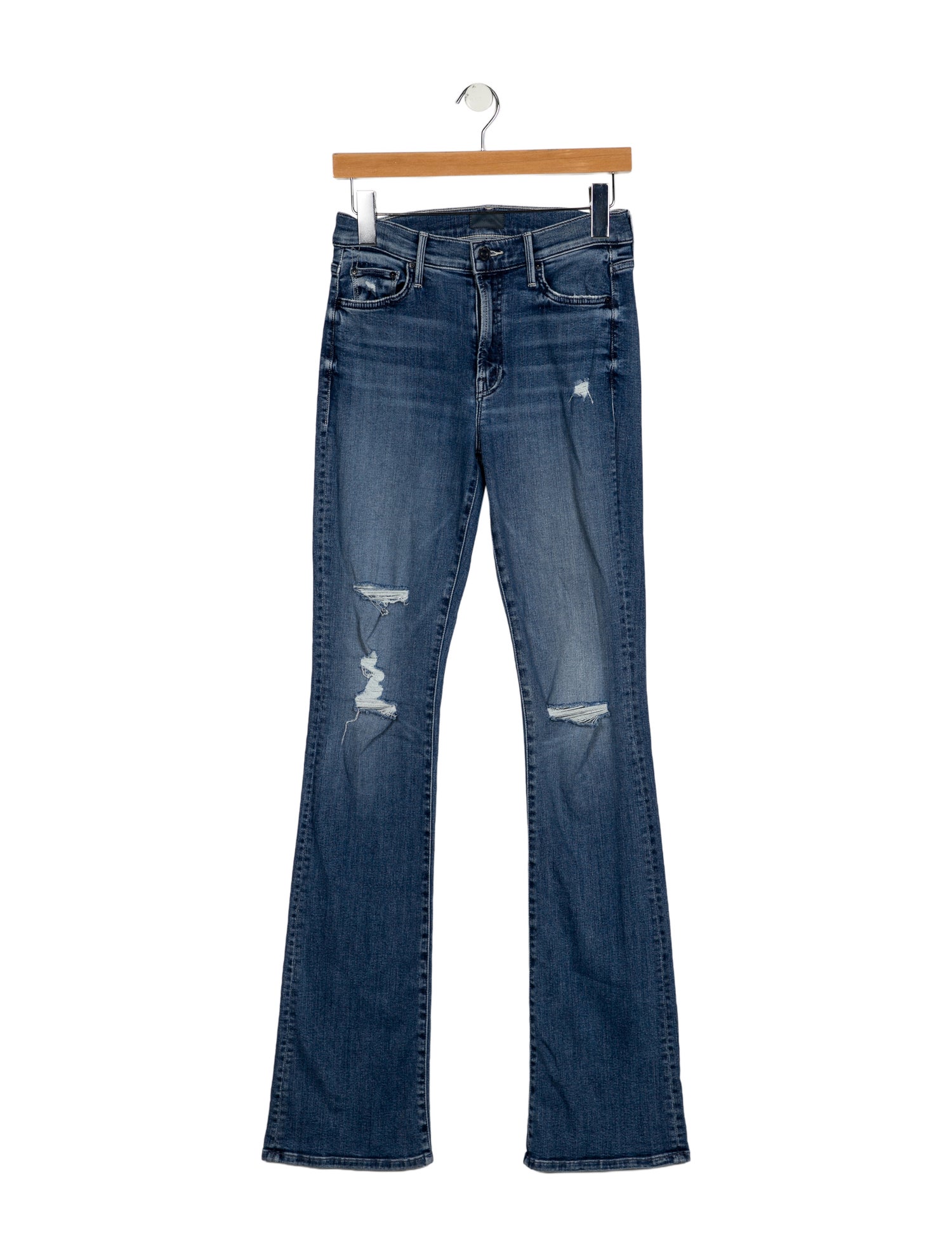 Mother Mid-Rise Straight Leg Jeans