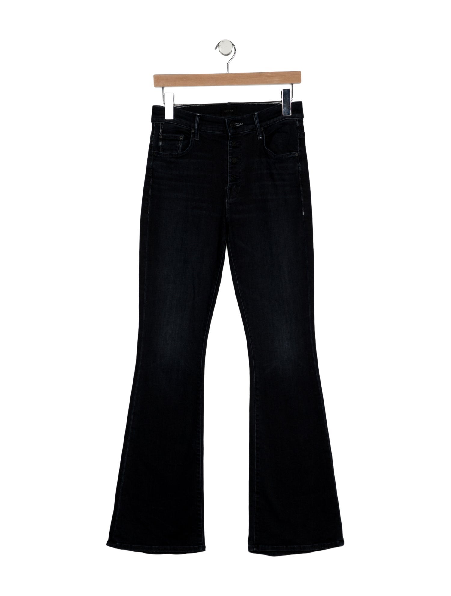 Mother Mid-Rise Wide Leg Jeans