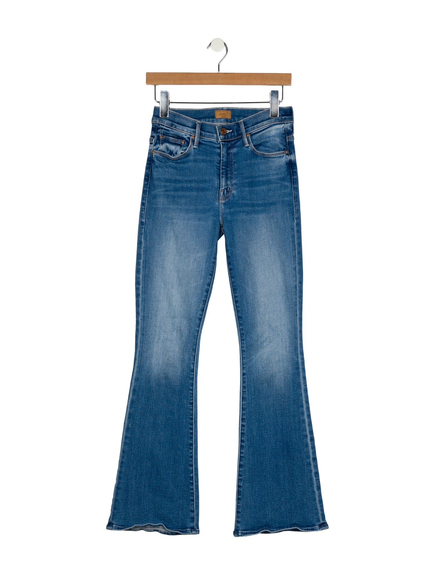 Mother Mid-Rise Wide Leg Jeans