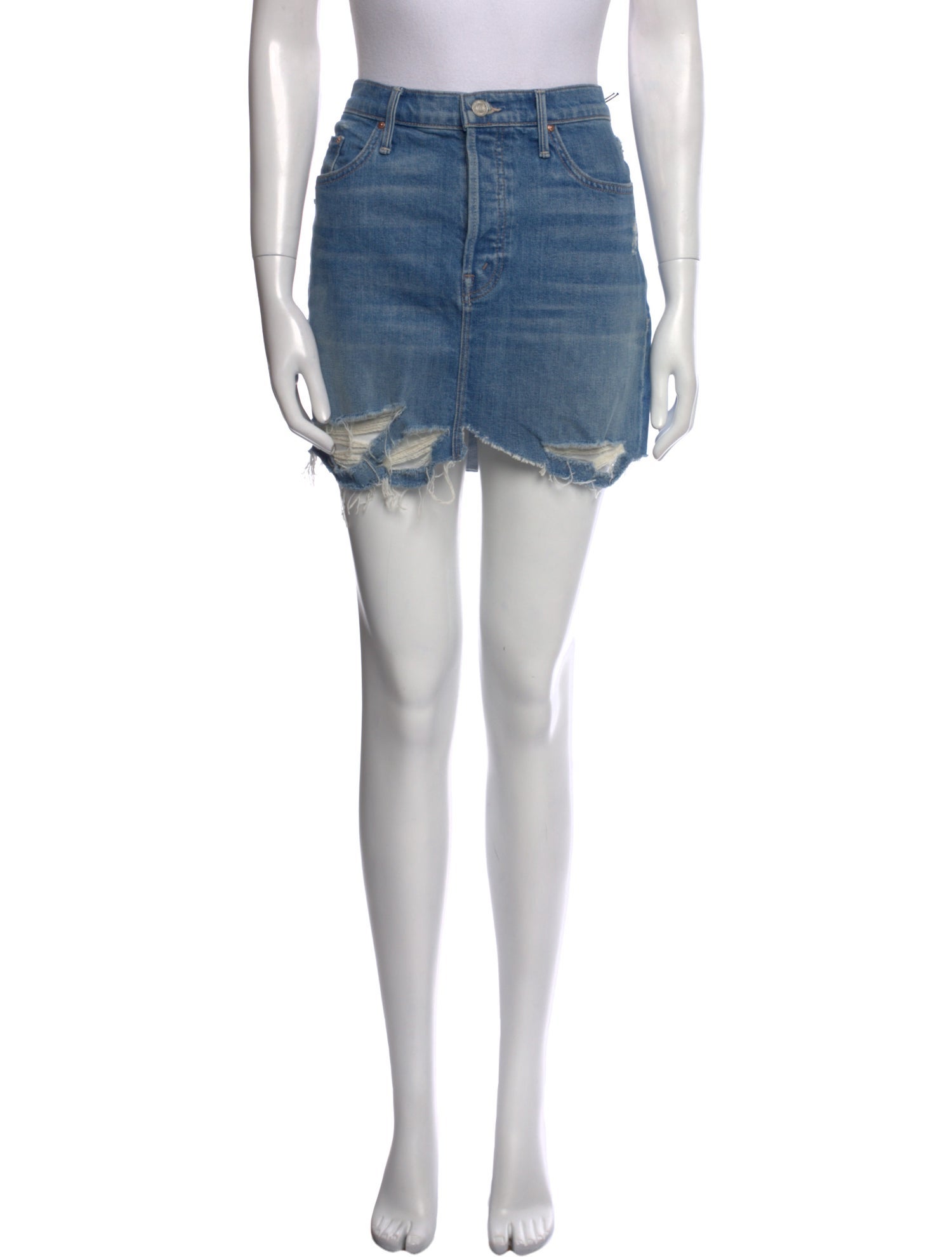 Mother Distressed Accents Mini Skirt w/ Tags