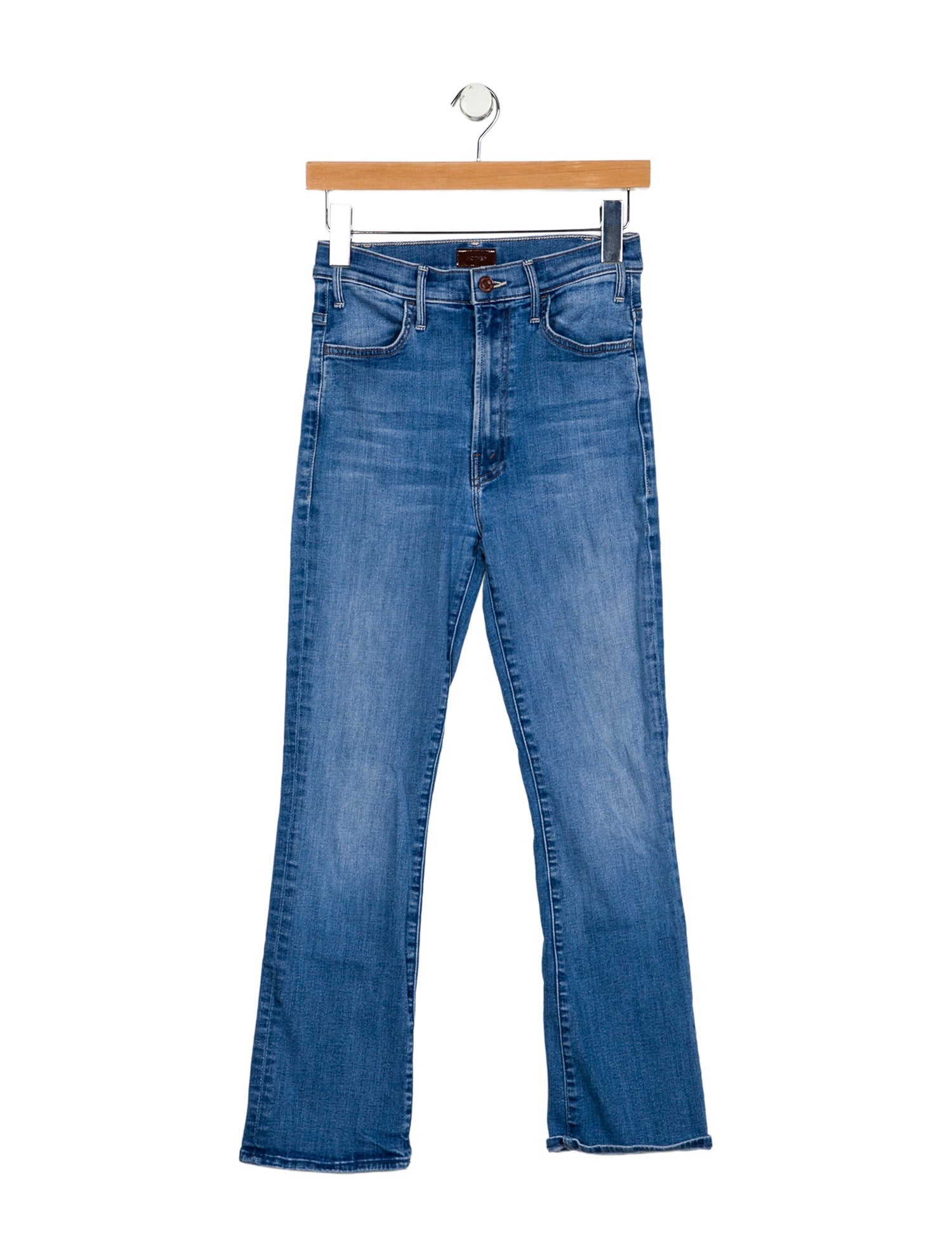 Mother Mid-Rise Straight Leg Jeans