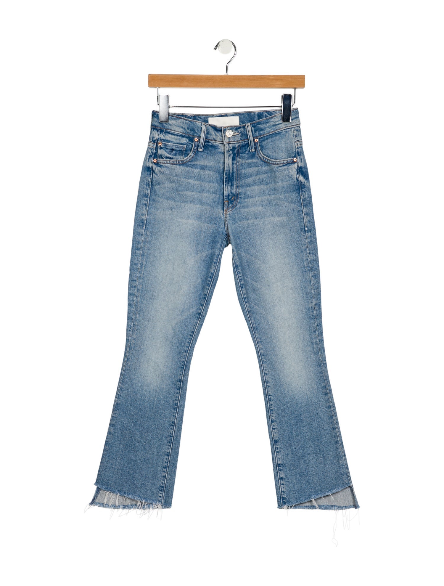 Mother Mid-Rise Straight Leg Jeans