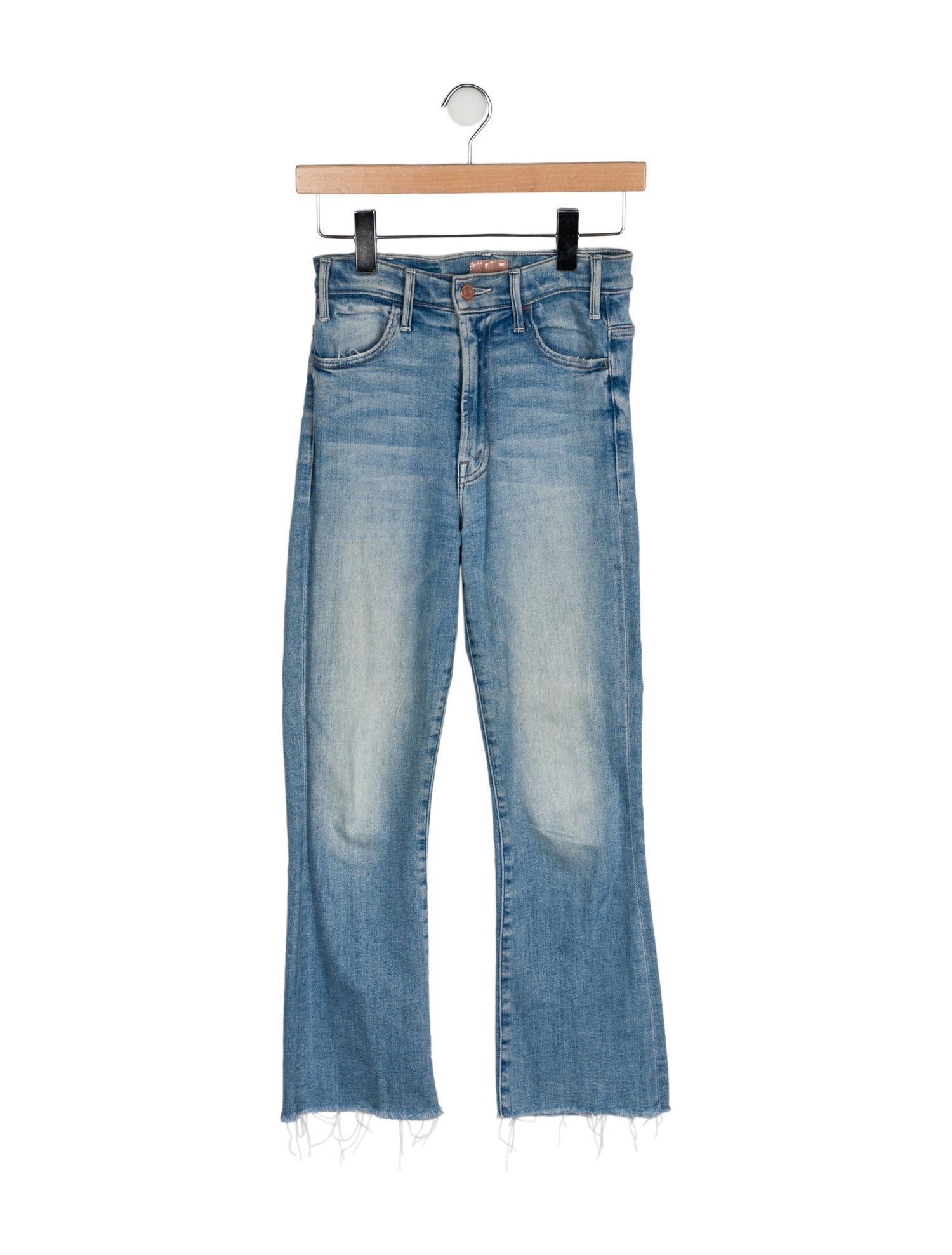 Mother Mid-Rise Straight Leg Jeans