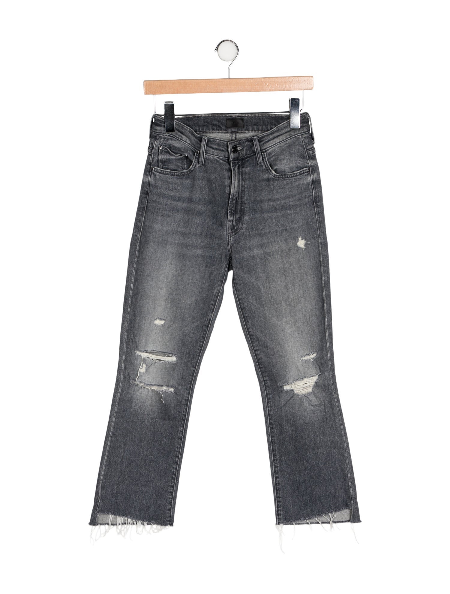 Mother Mid-Rise Straight Leg Jeans