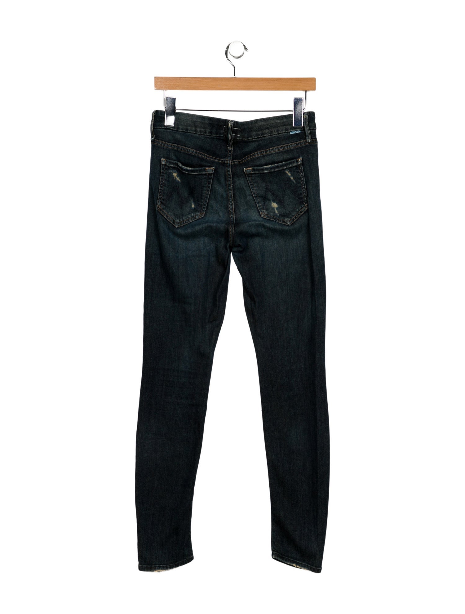 Mother Mid-Rise Skinny Leg Jeans