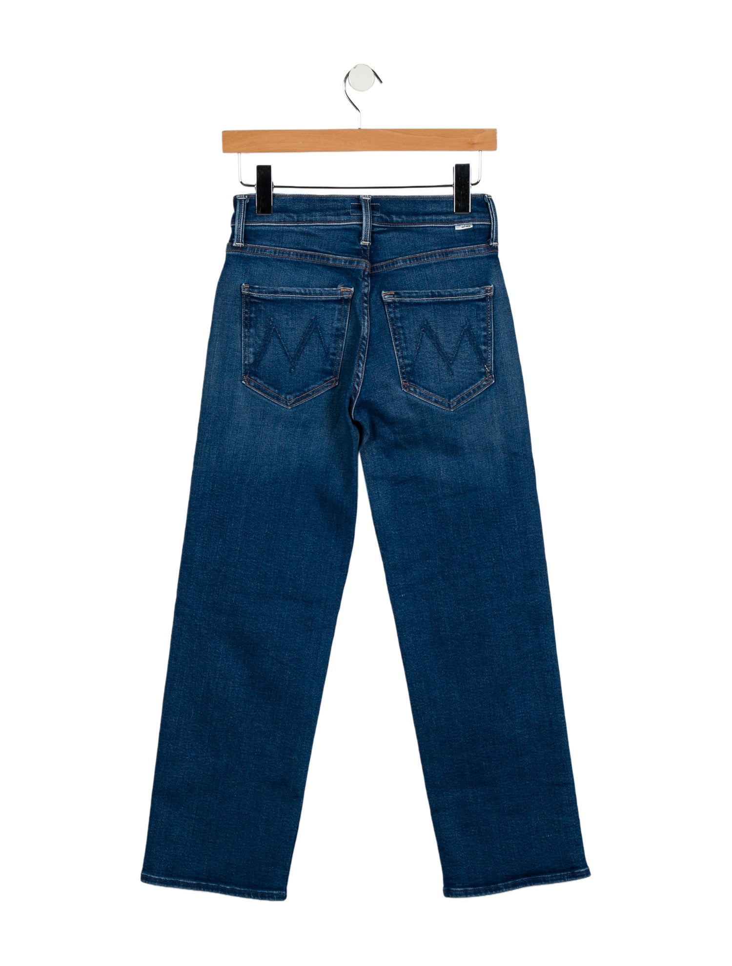 Mother Mid-Rise Straight Leg Jeans