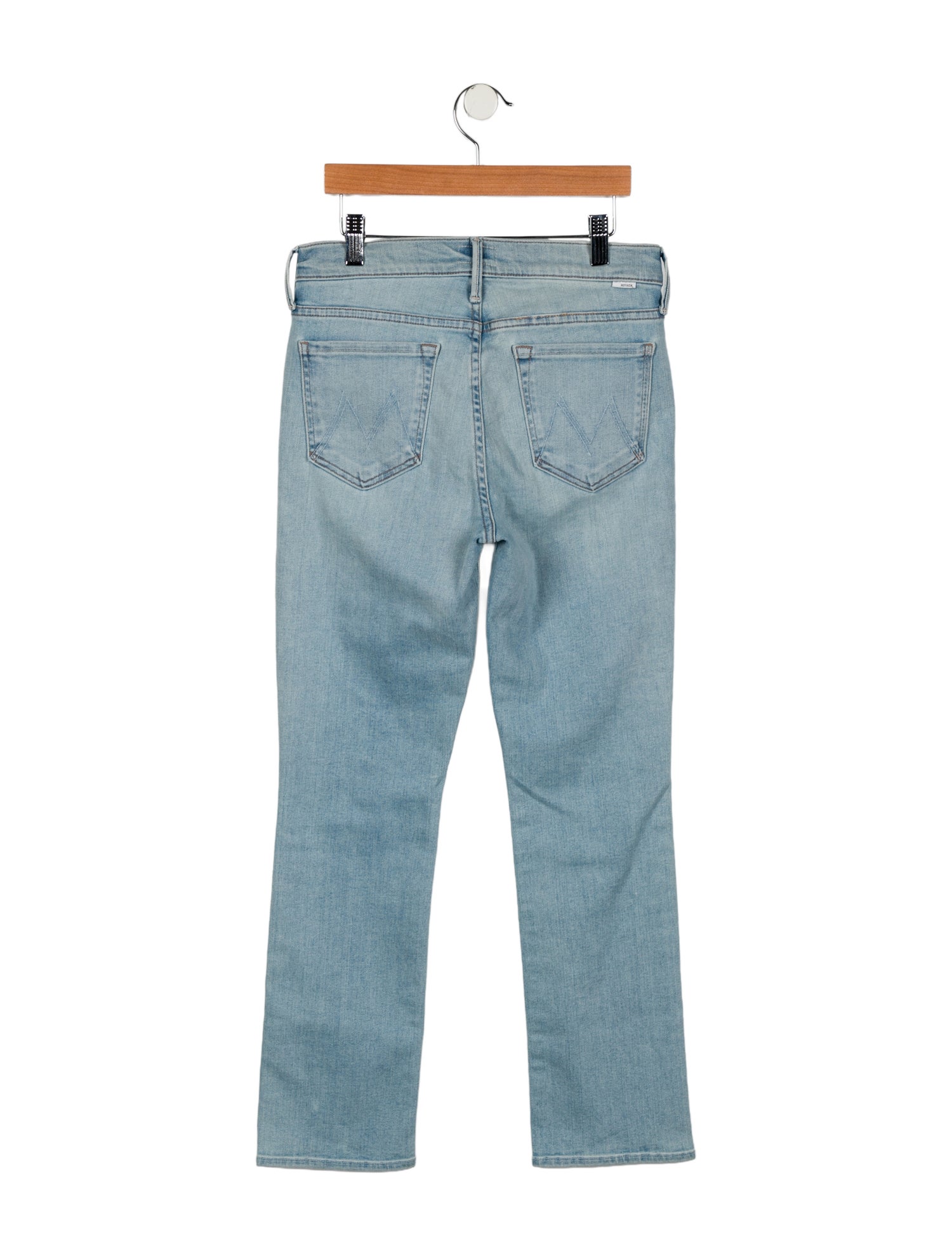 Mother Mid-Rise Straight Leg Jeans