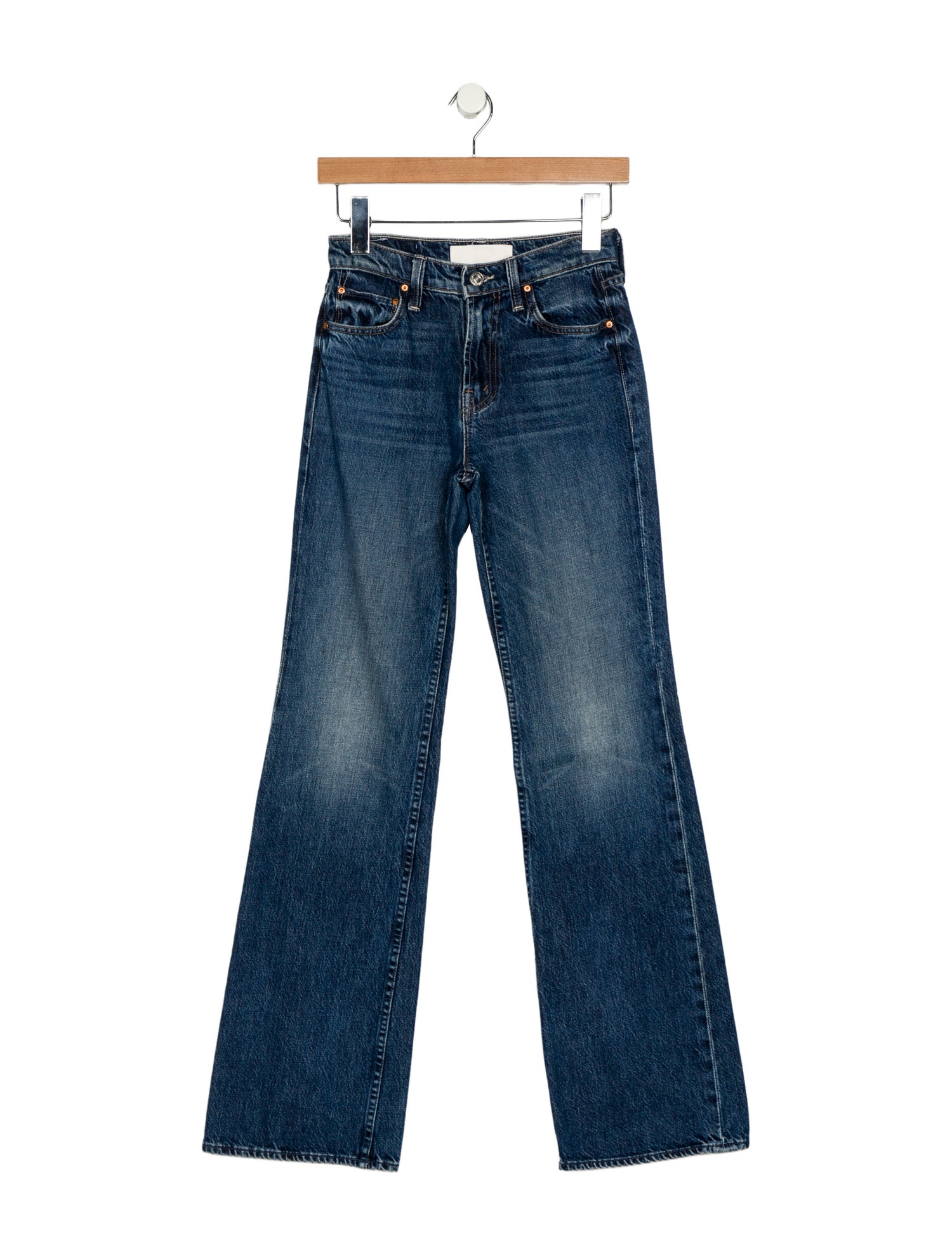 Mother Mid-Rise Wide Leg Jeans