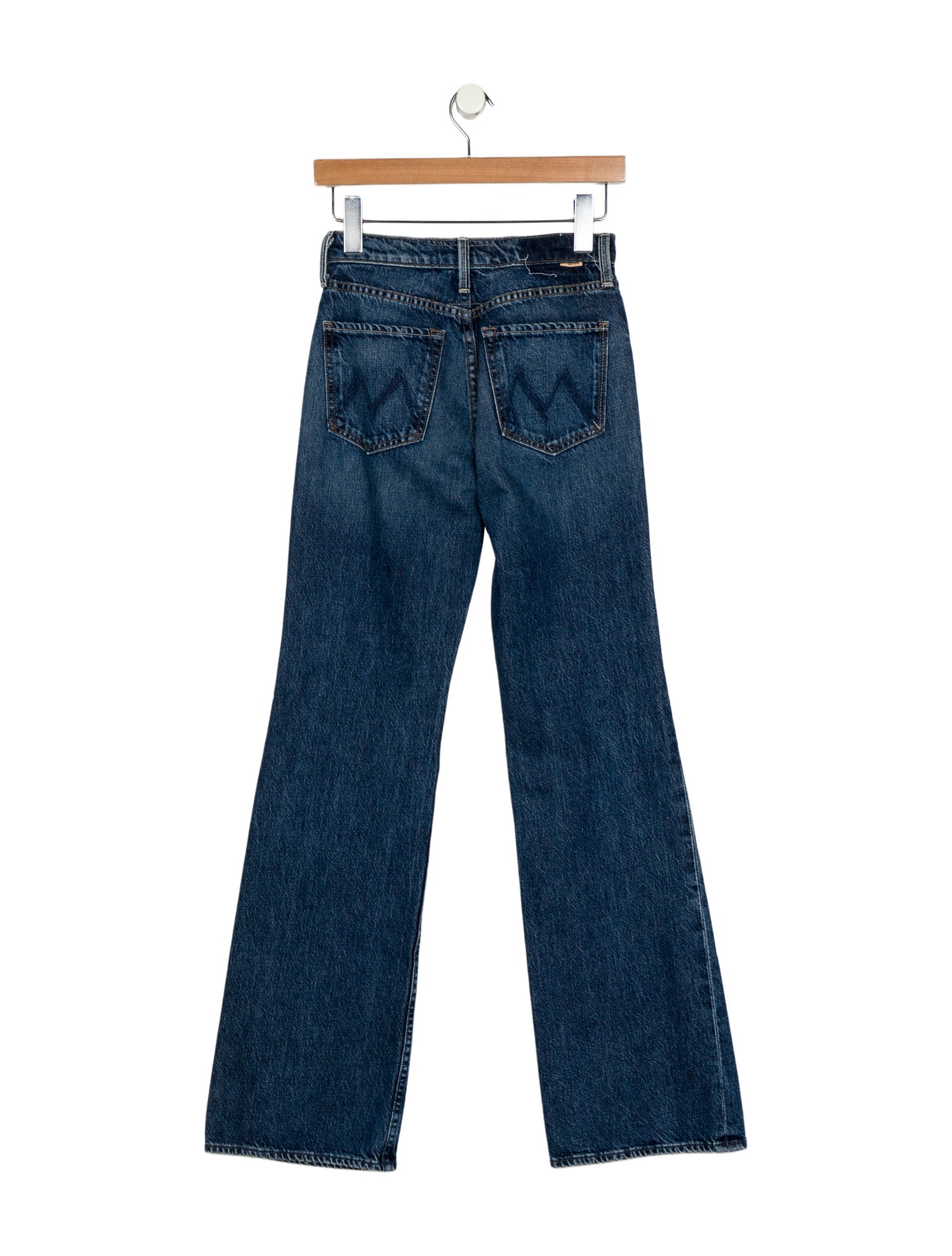 Mother Mid-Rise Wide Leg Jeans