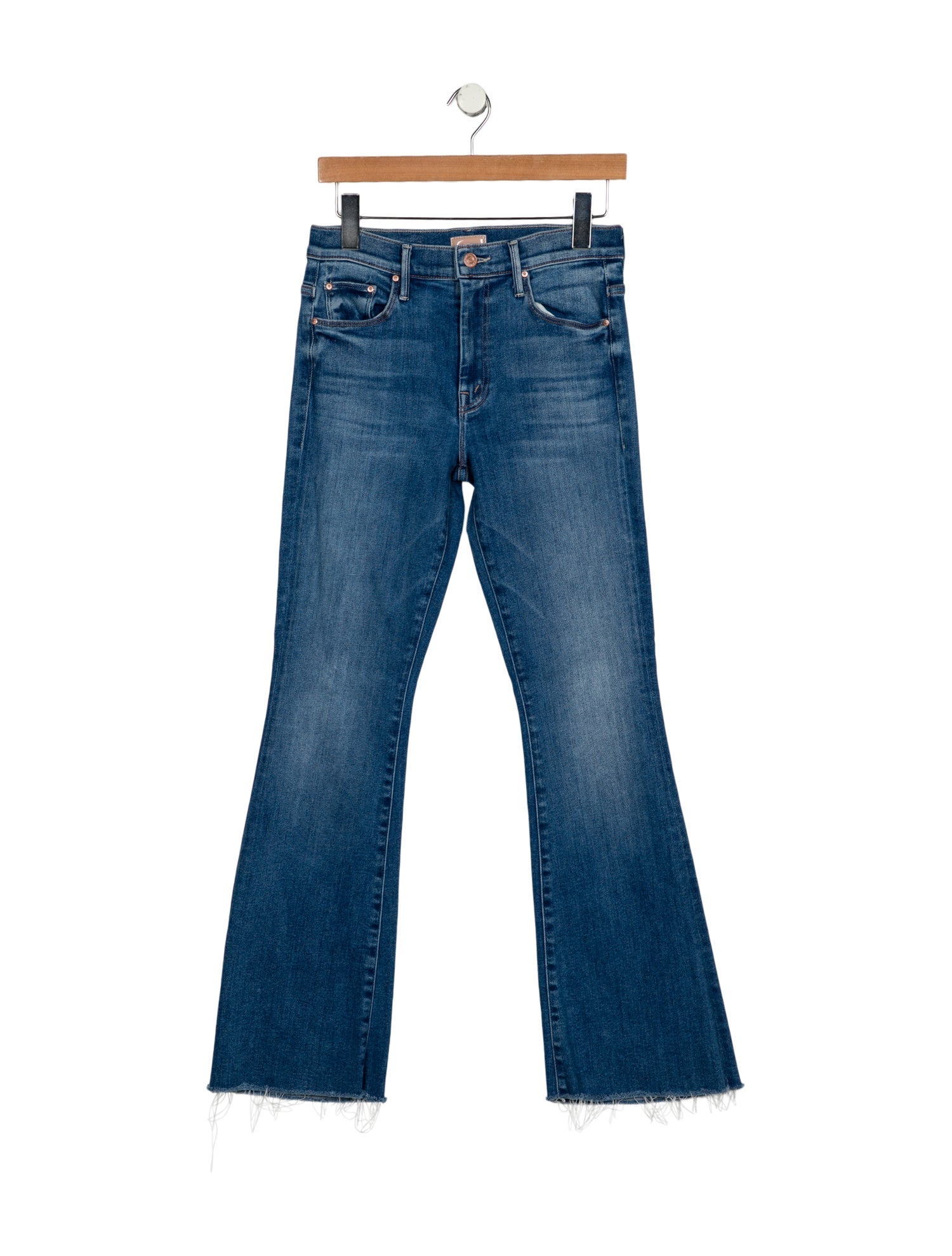 Mother Mid-Rise Wide Leg Jeans
