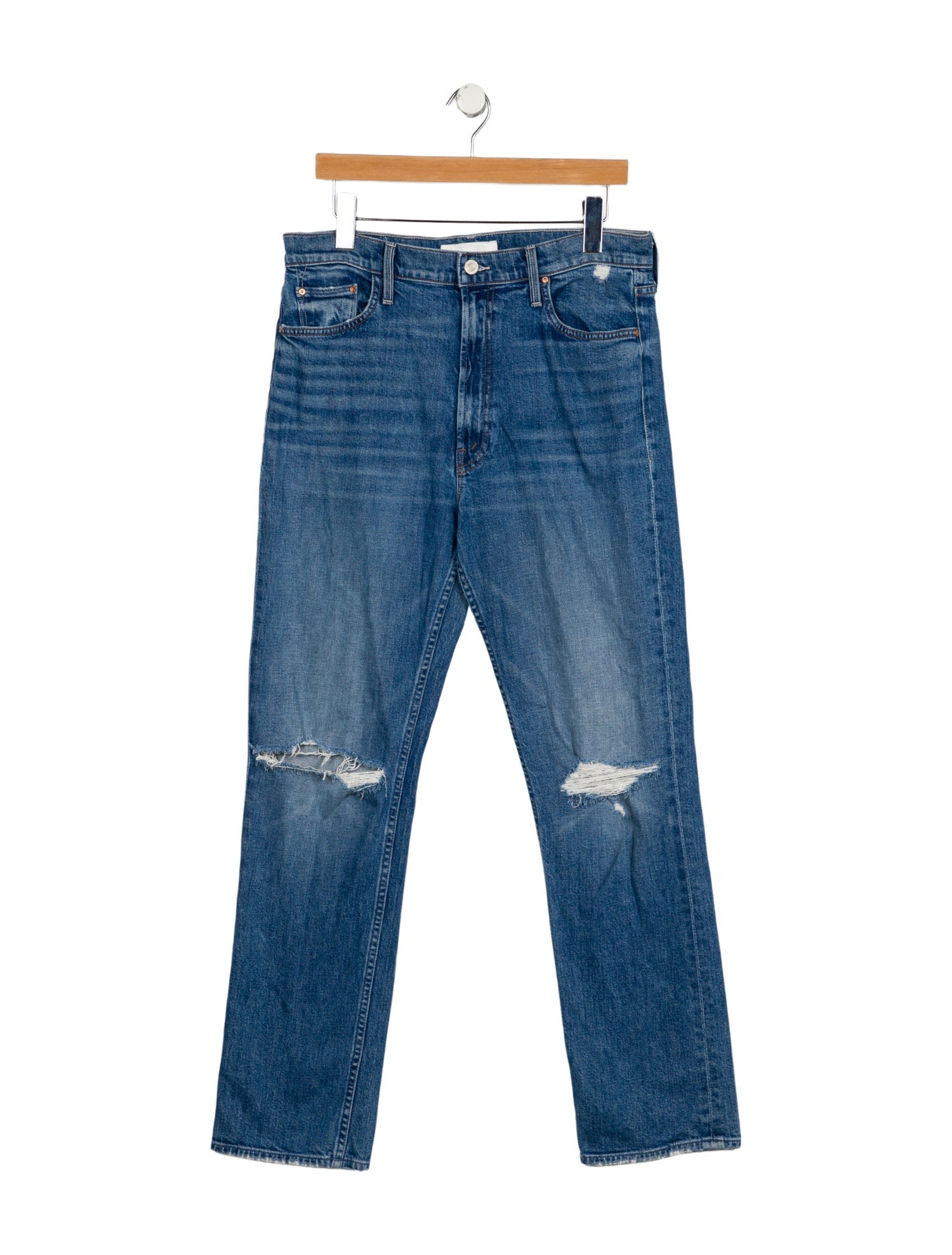 Mother High-Rise Straight Leg Jeans