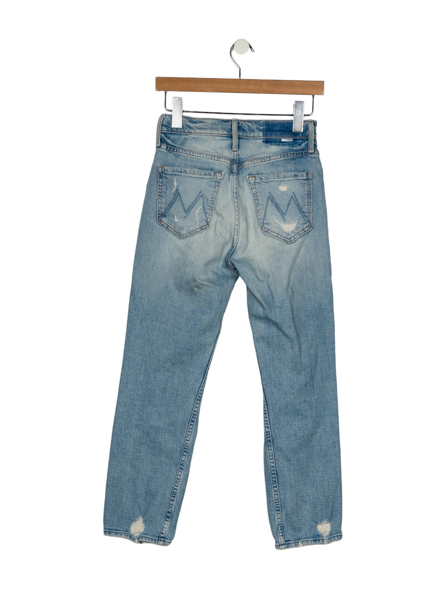 Mother Mid-Rise Straight Leg Jeans