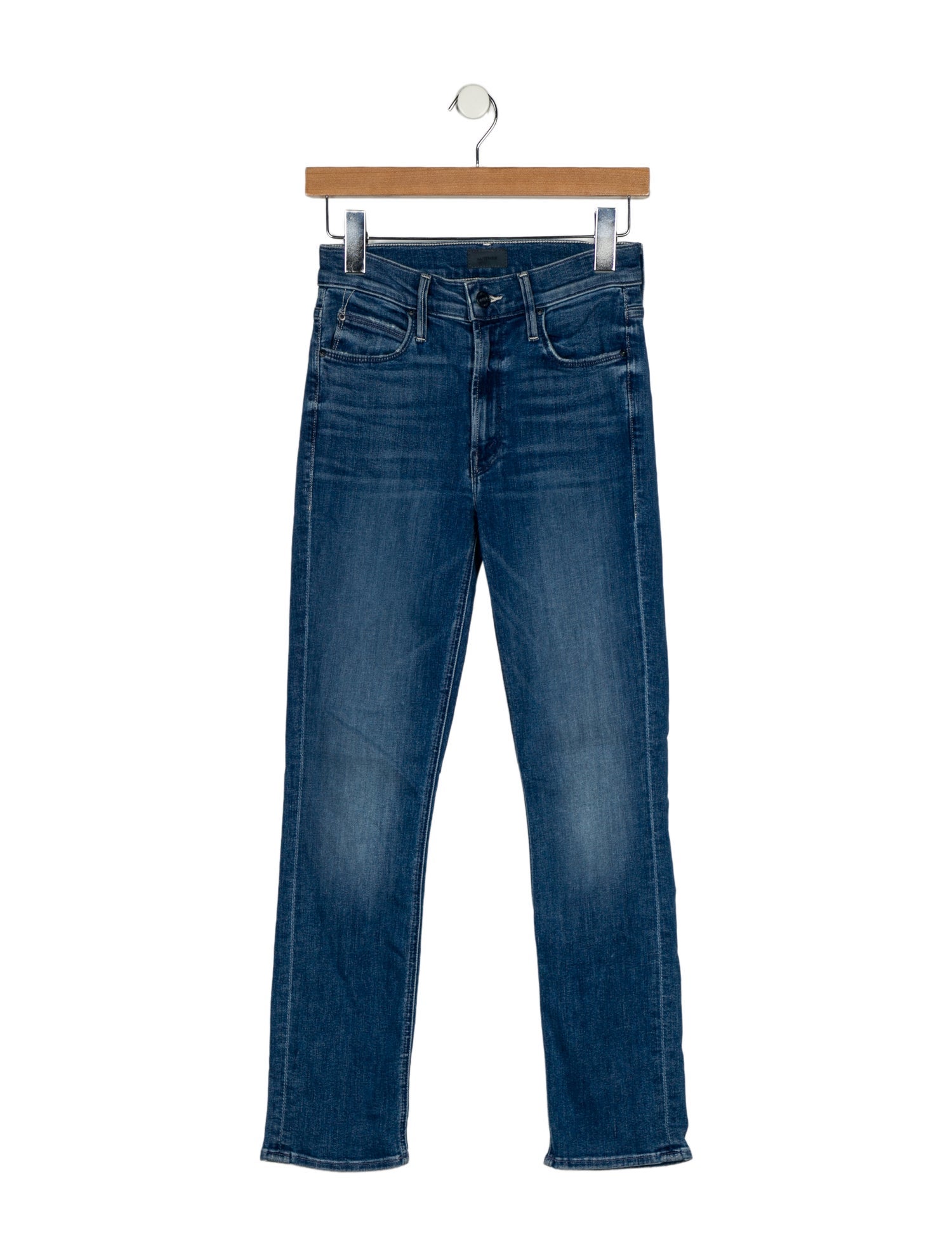 Mother Mid-Rise Straight Leg Jeans