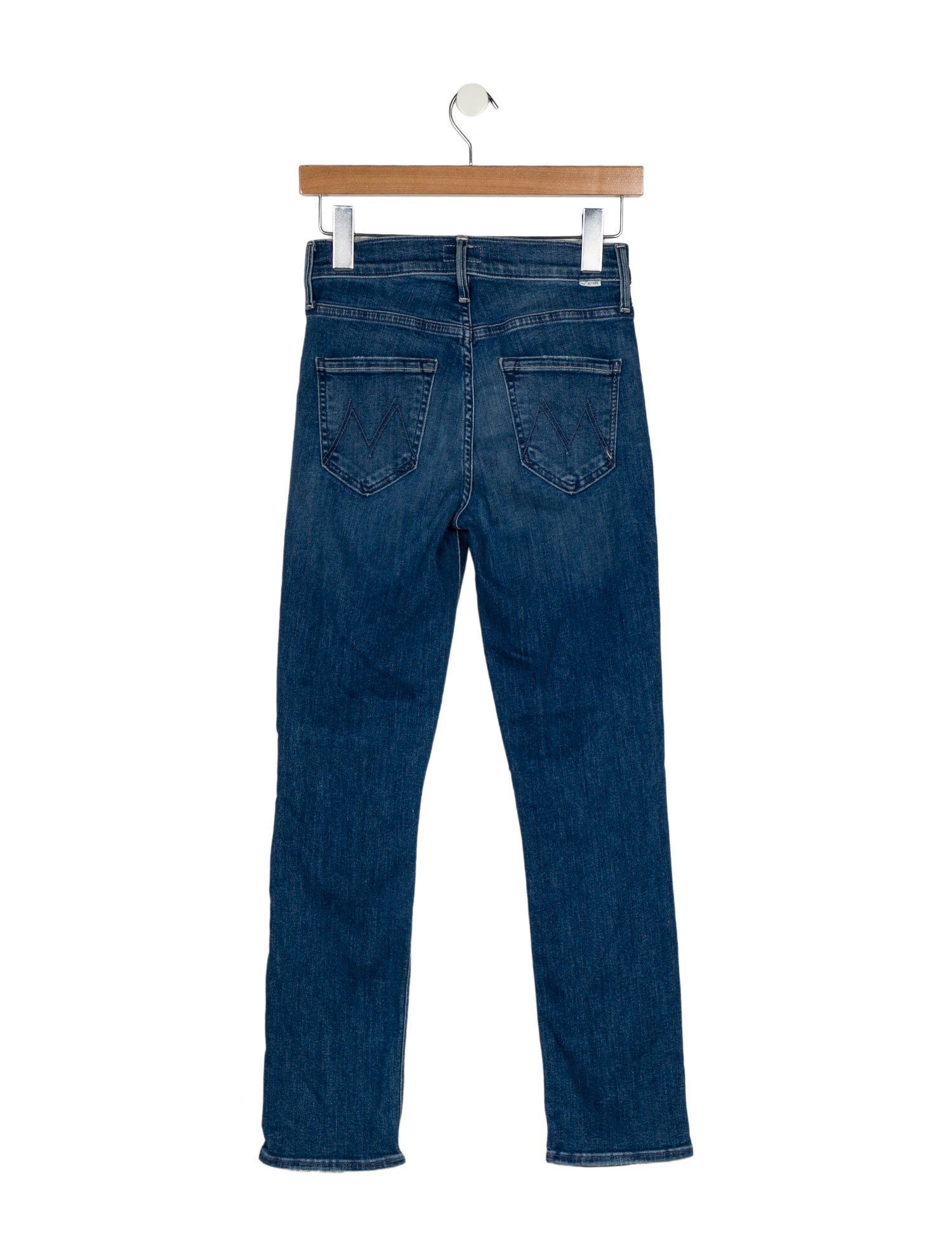 Mother Mid-Rise Straight Leg Jeans