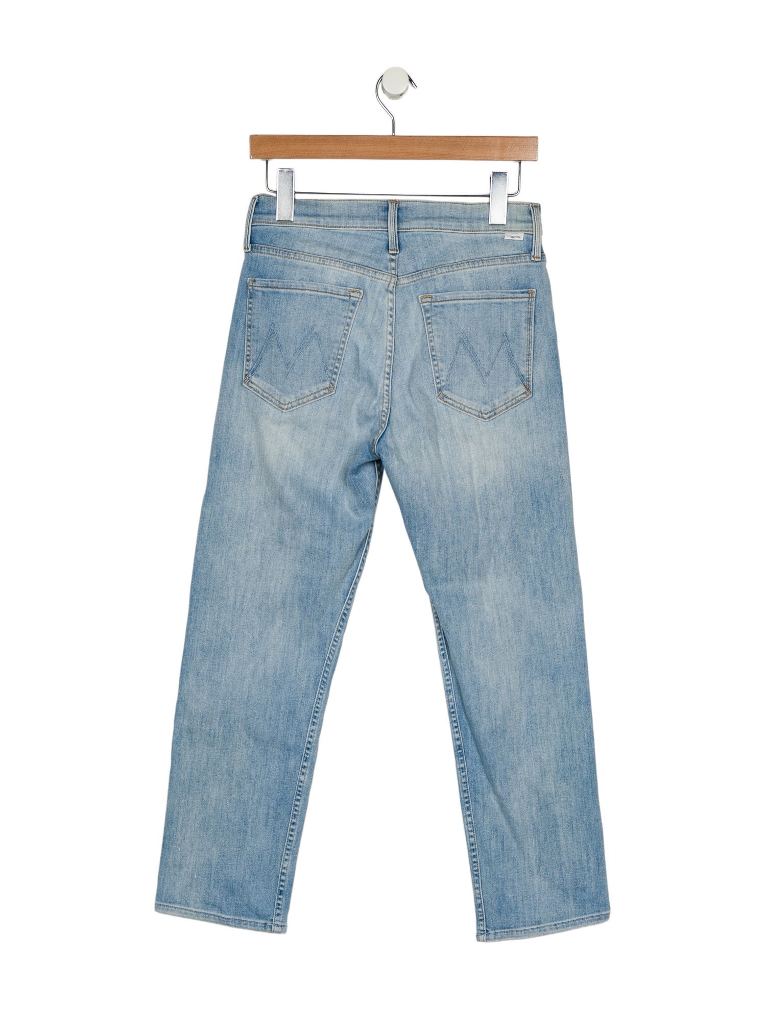 Mother Mid-Rise Straight Leg Jeans