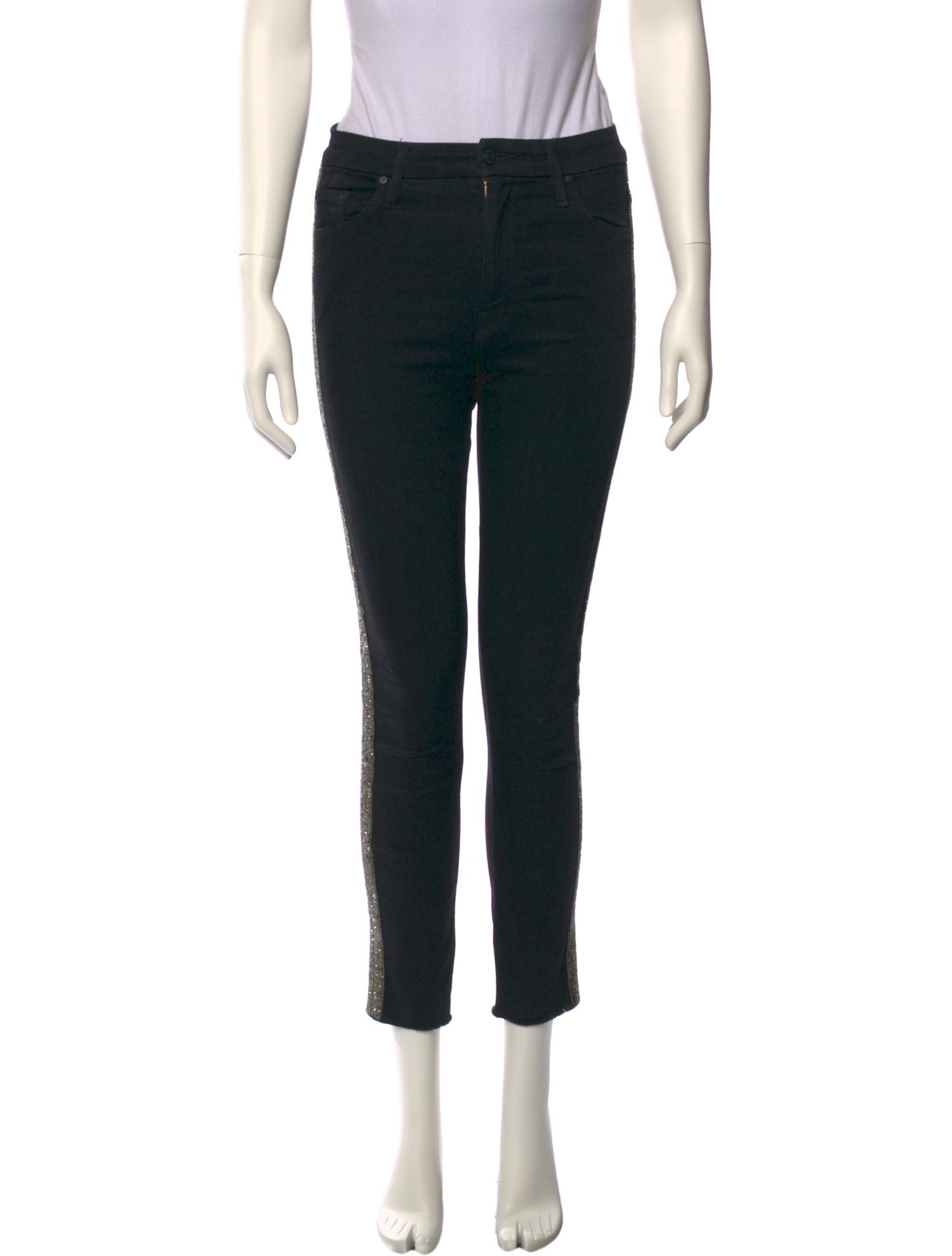 Mother Mid-Rise Skinny Leg Jeans