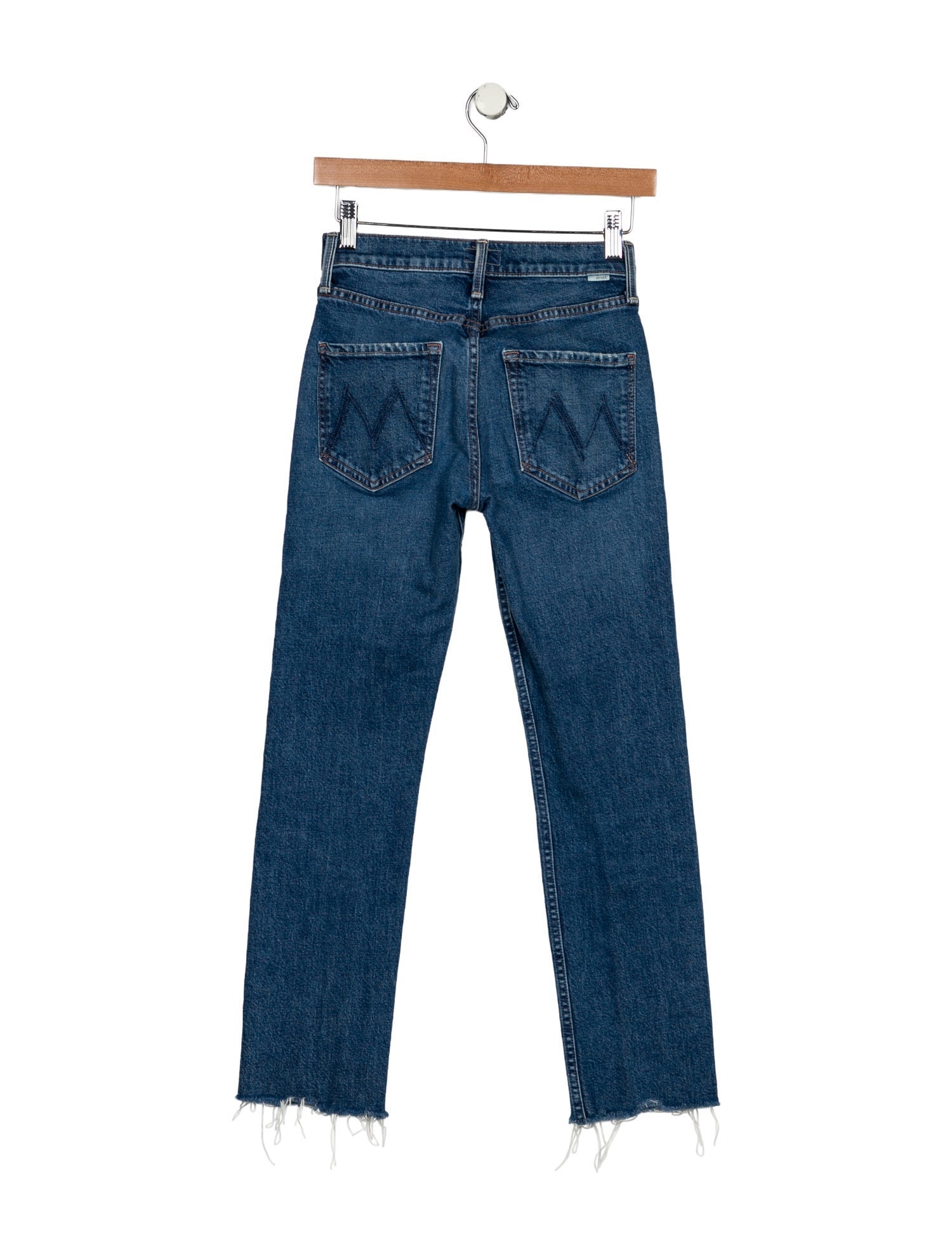 Mother Mid-Rise Straight Leg Jeans