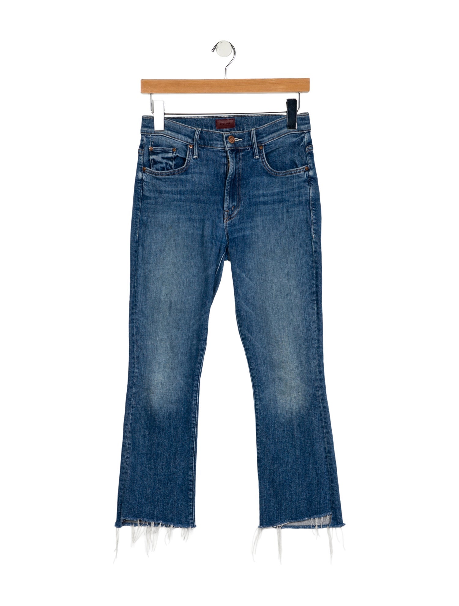 Mother Mid-Rise Straight Leg Jeans