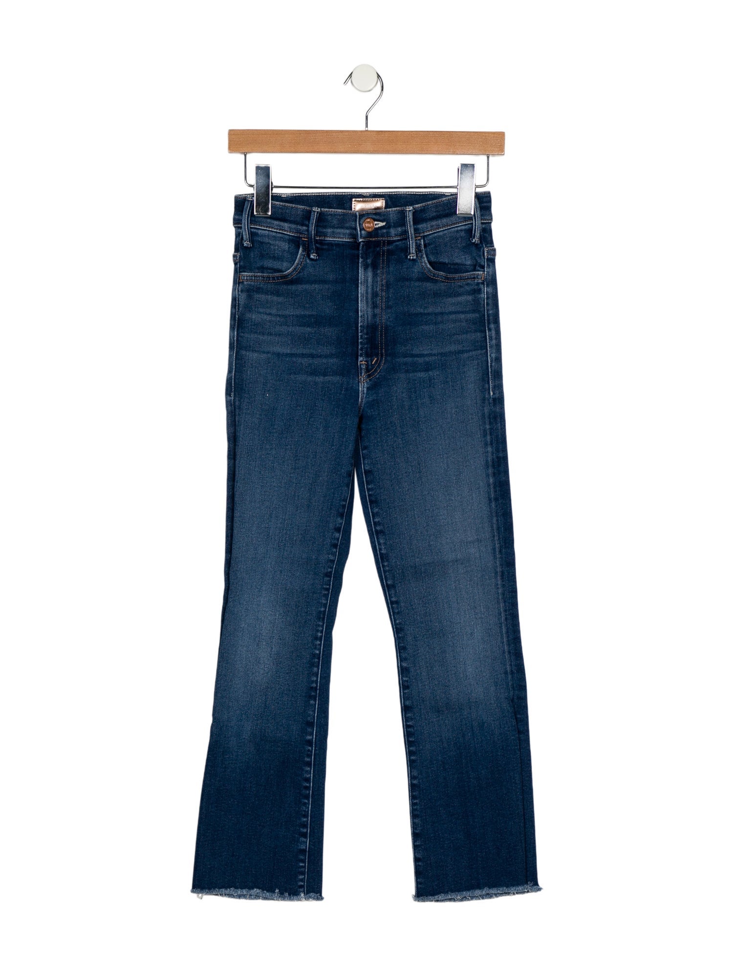 Mother Mid-Rise Straight Leg Jeans