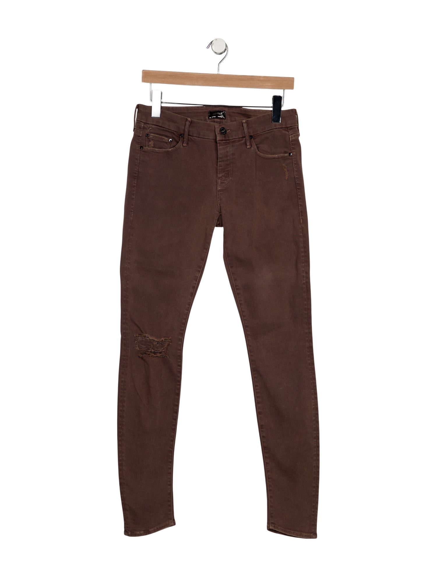 Mother Mid-Rise Skinny Leg Jeans