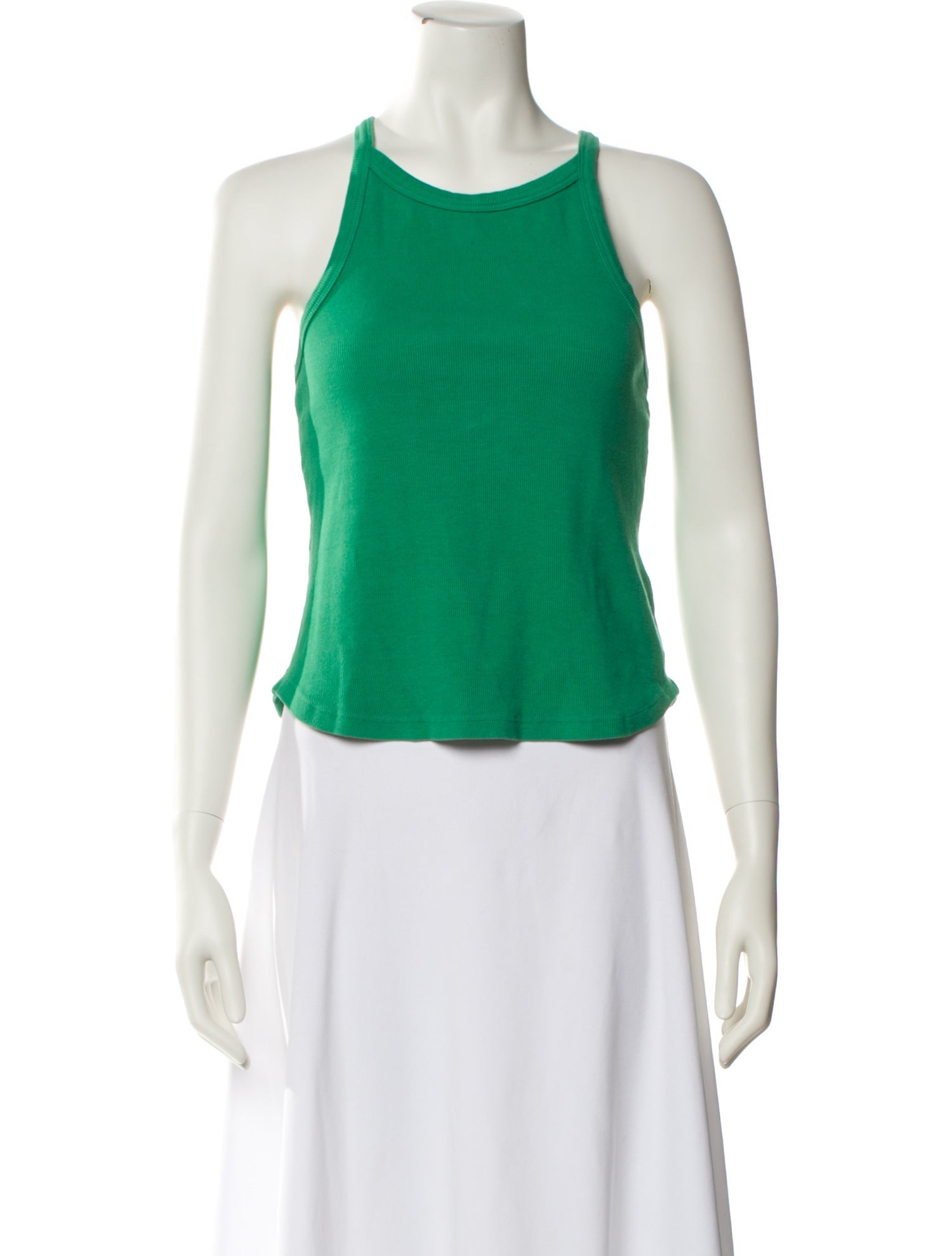 Mother Scoop Neck Sleeveless Crop Top