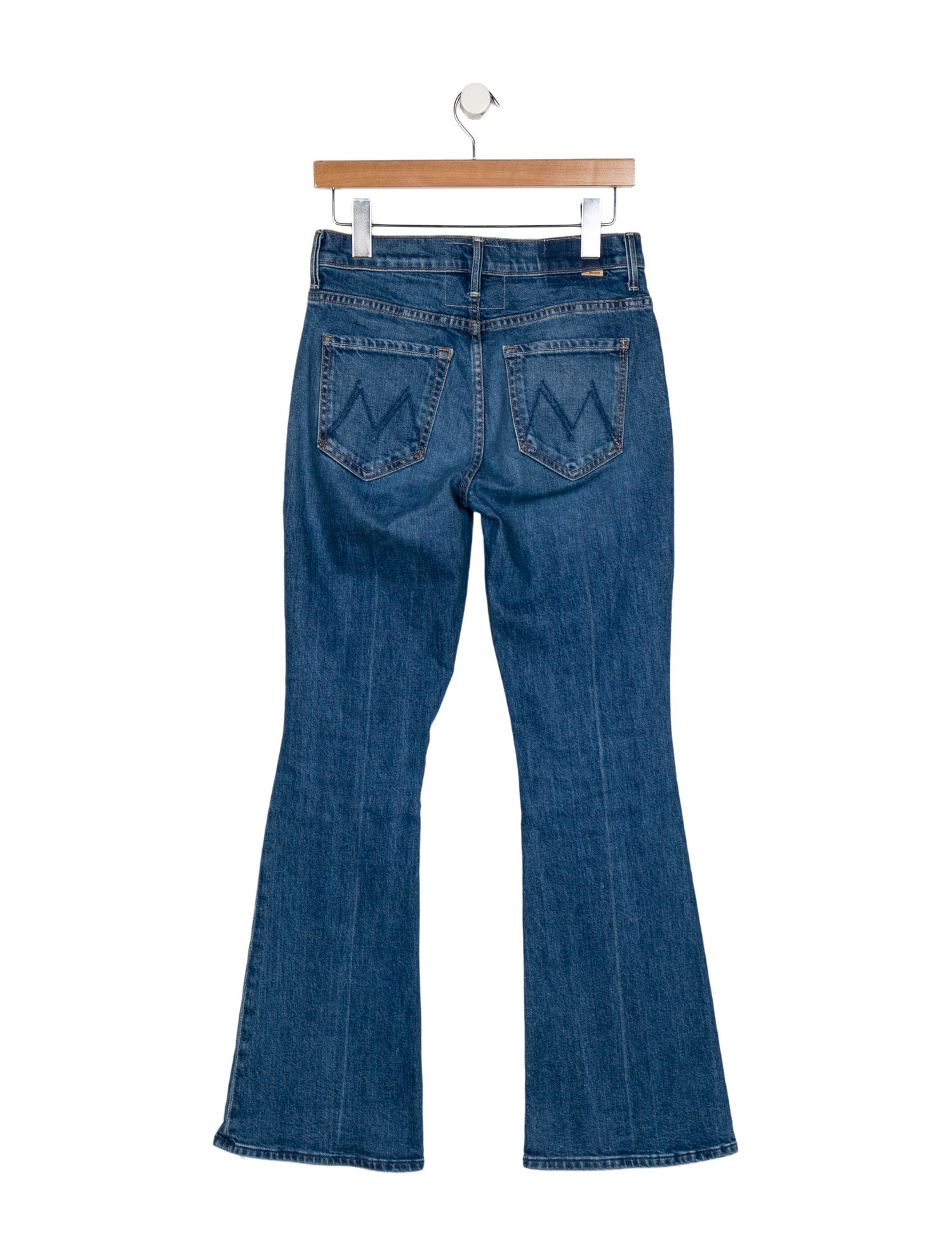 Mother Mid-Rise Wide Leg Jeans