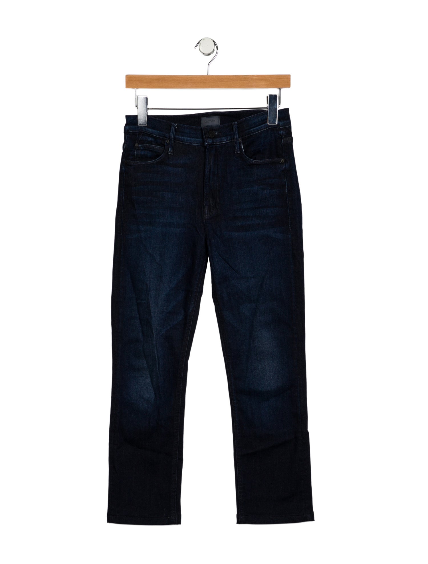 Mother Mid-Rise Straight Leg Jeans