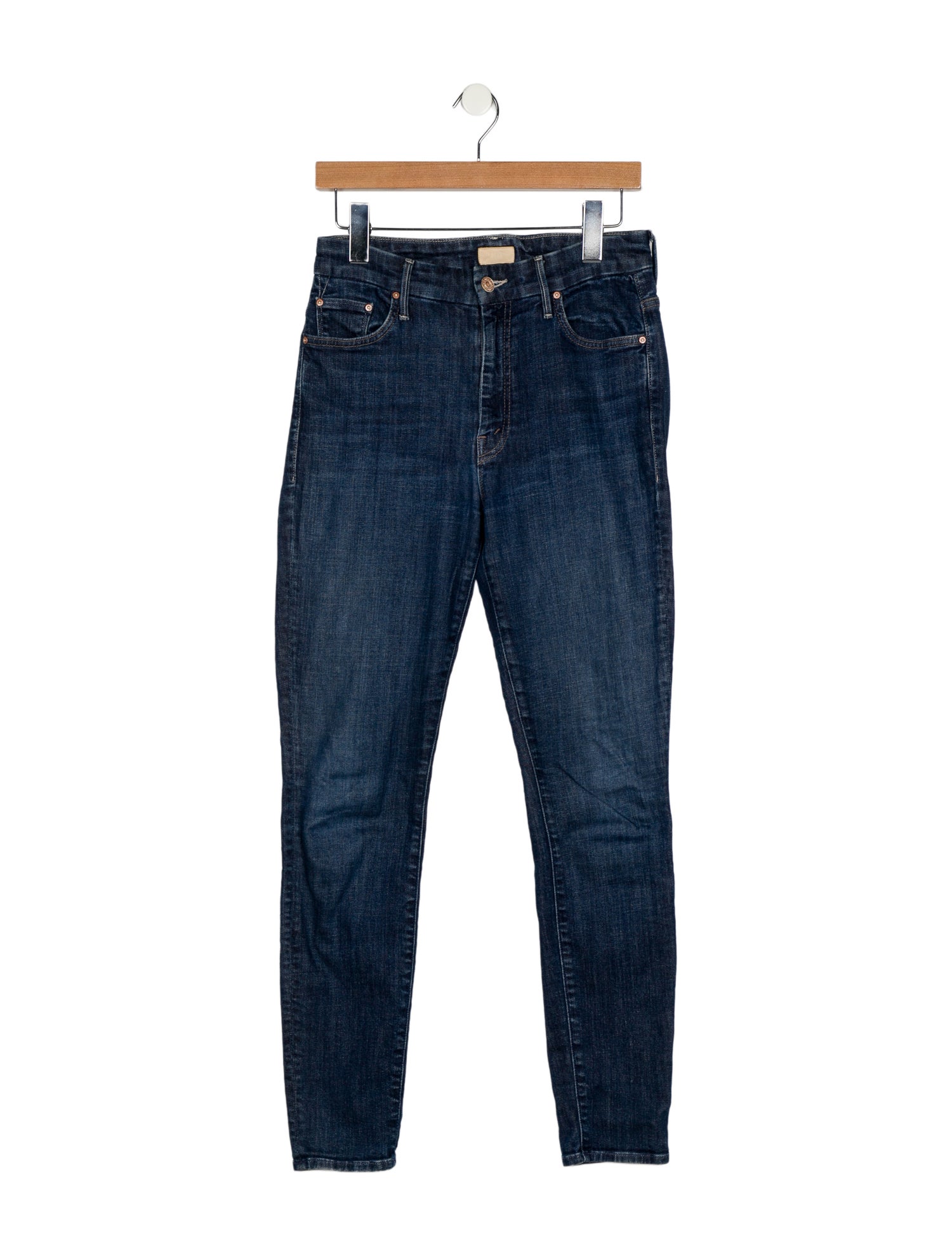 Mother Mid-Rise Skinny Leg Jeans