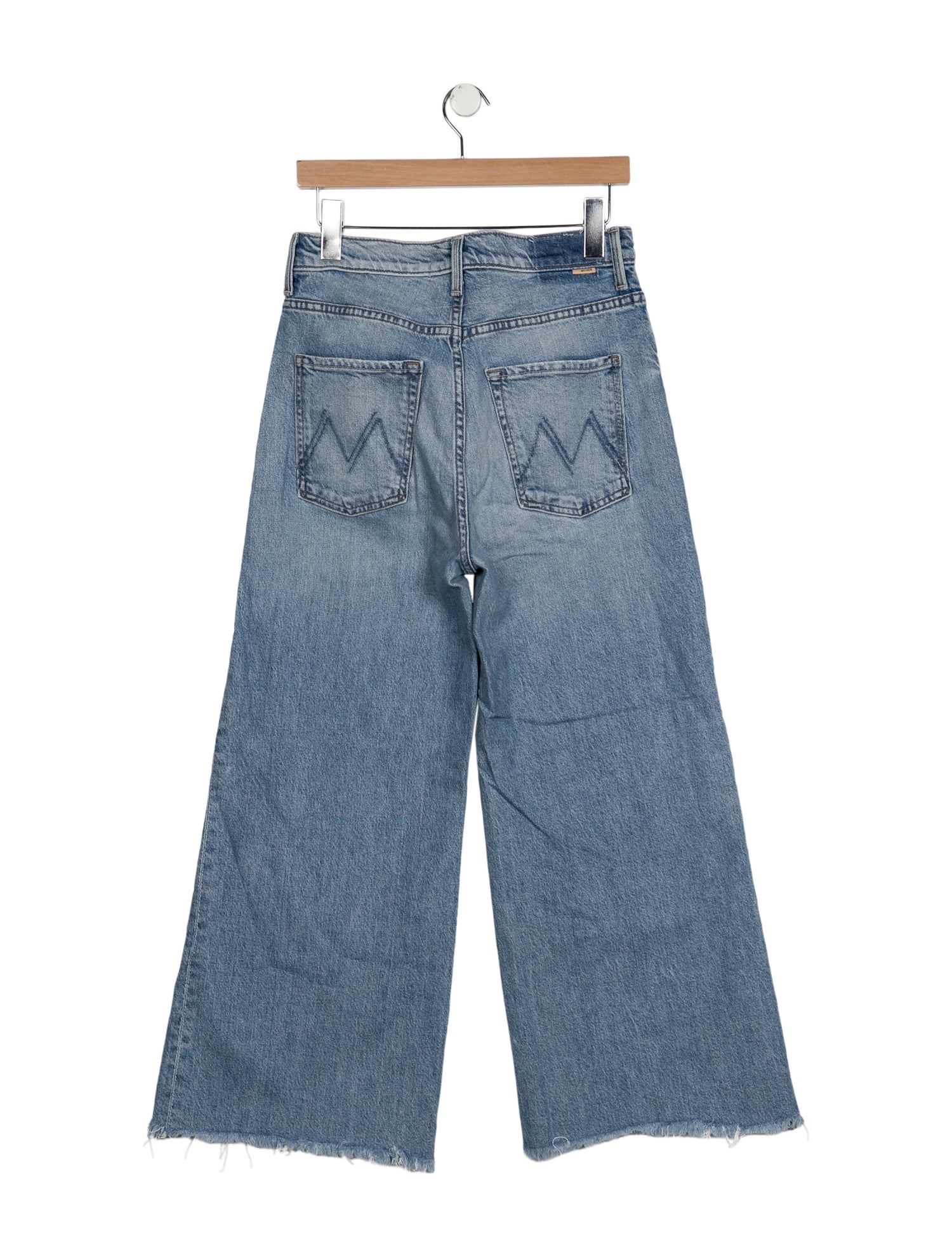 Mother Mid-Rise Wide Leg Jeans