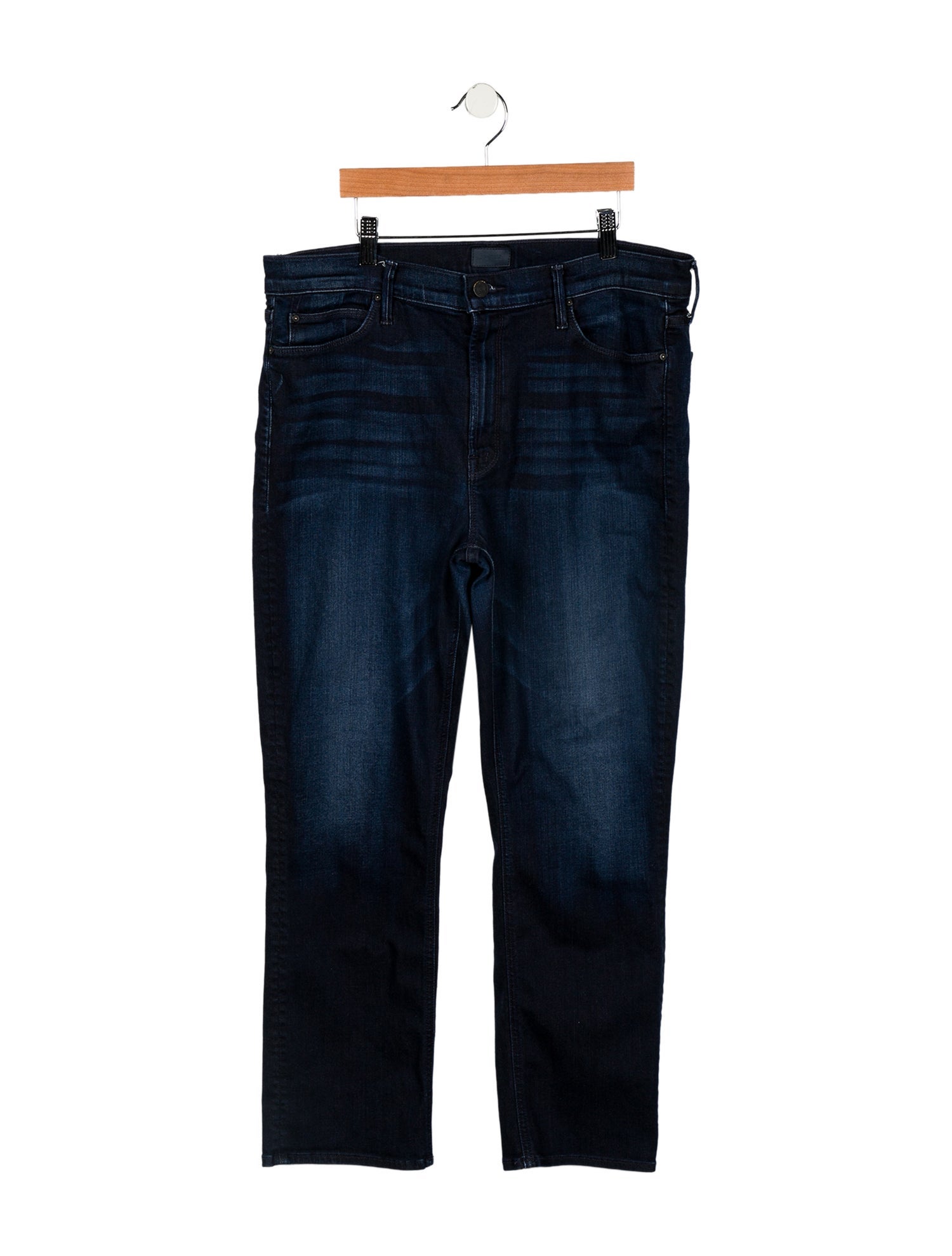 Mother Mid-Rise Straight Leg Jeans