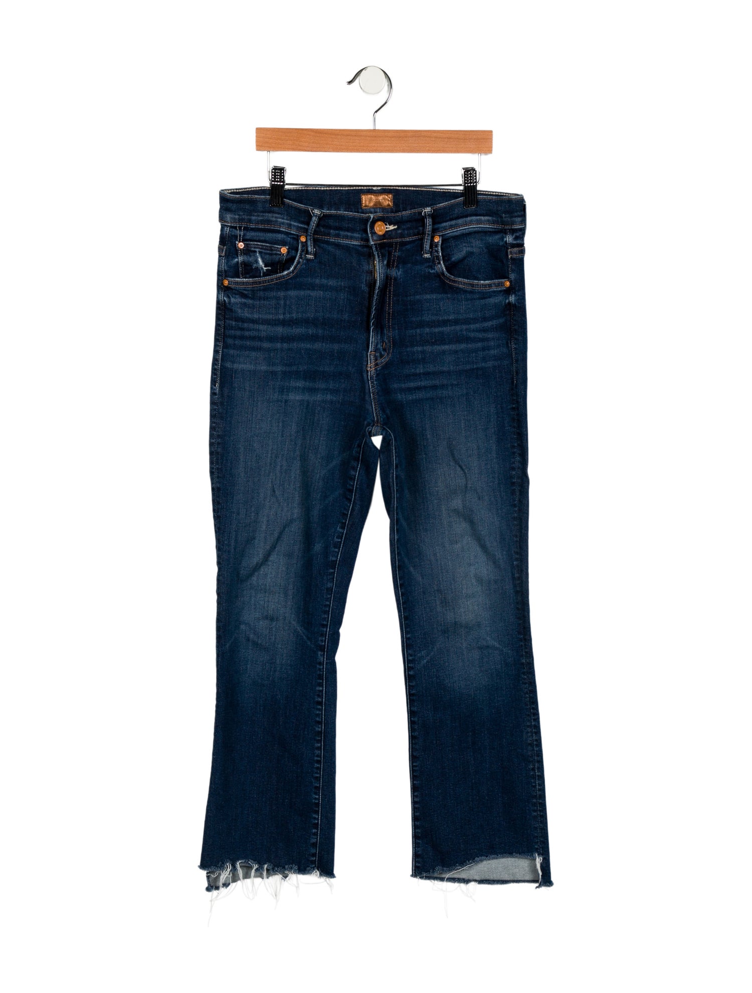 Mother Mid-Rise Straight Leg Jeans