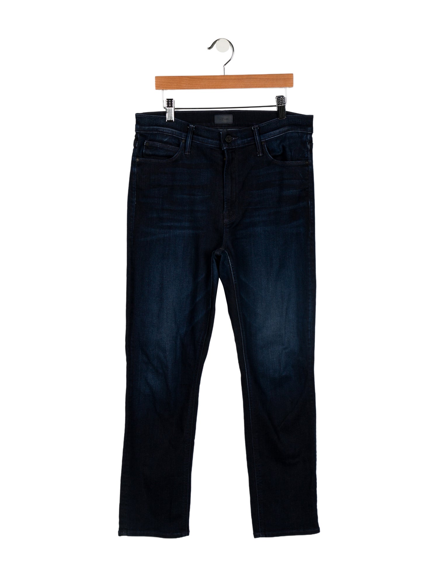 Mother Mid-Rise Straight Leg Jeans
