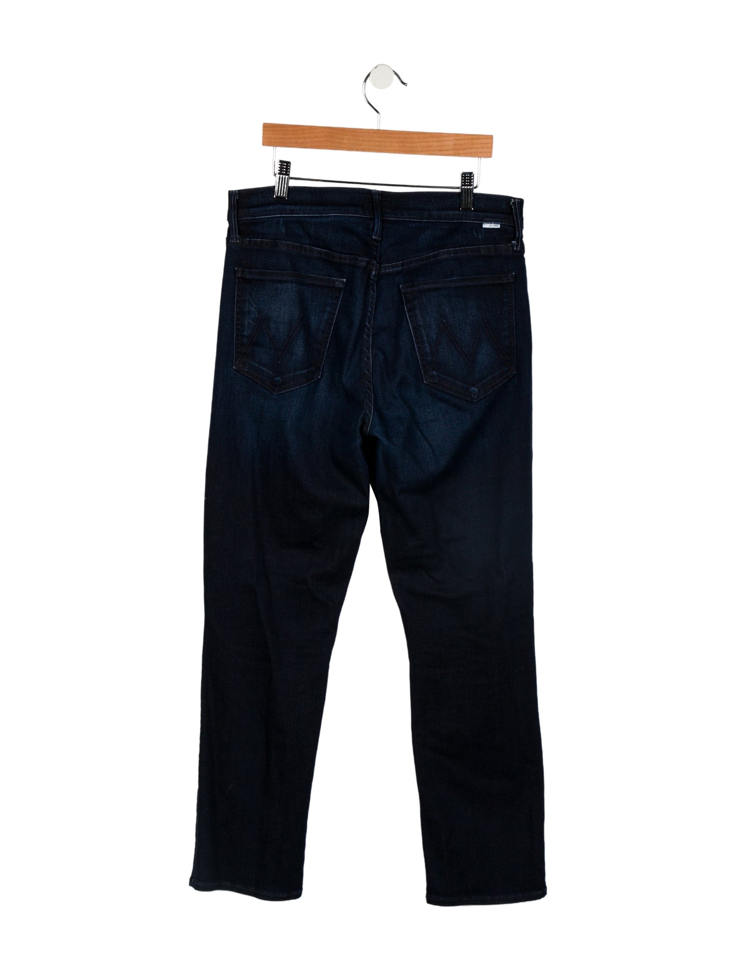 Mother Mid-Rise Straight Leg Jeans